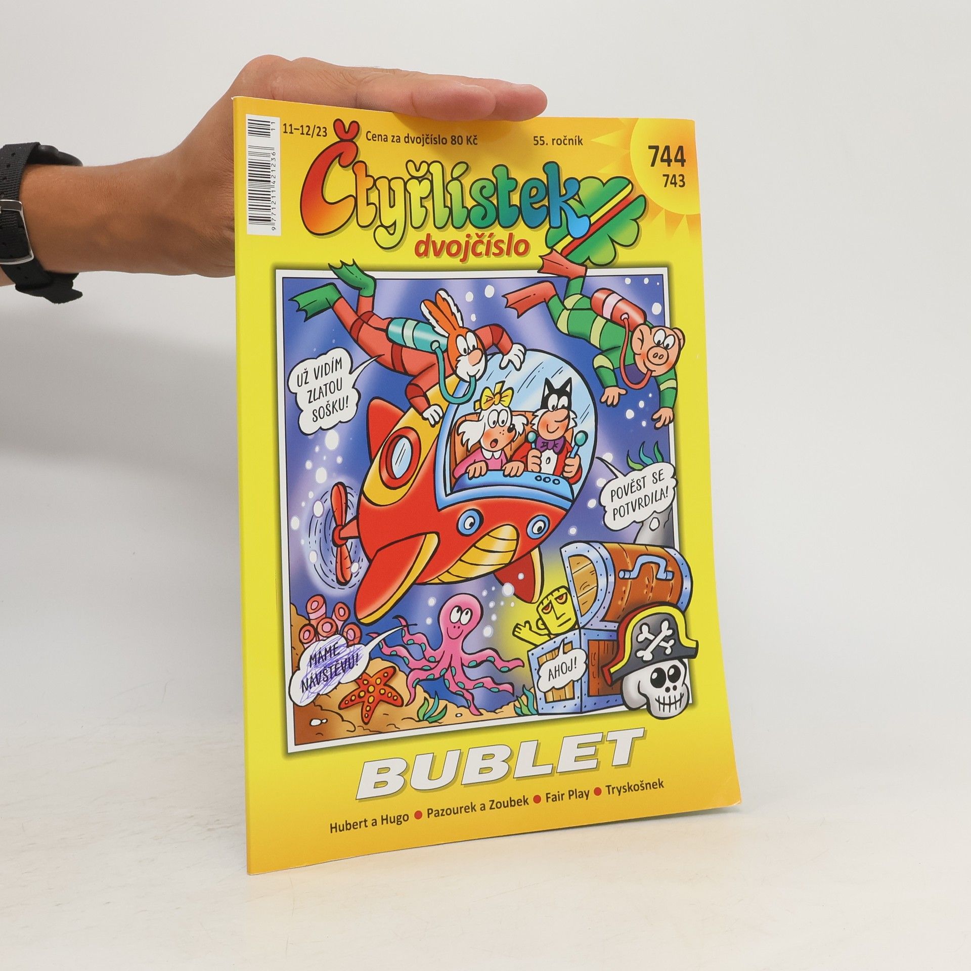 Kolektiv autorů Čtyřlístek 743-744. 11-12/2023