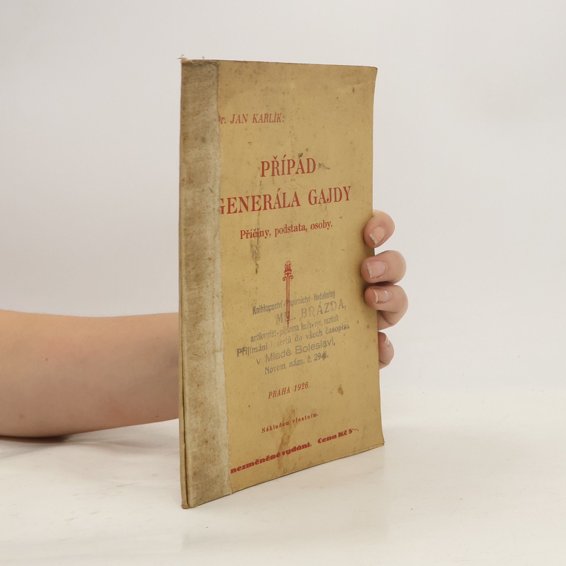 Jan Karlík Případ generála Gajdy