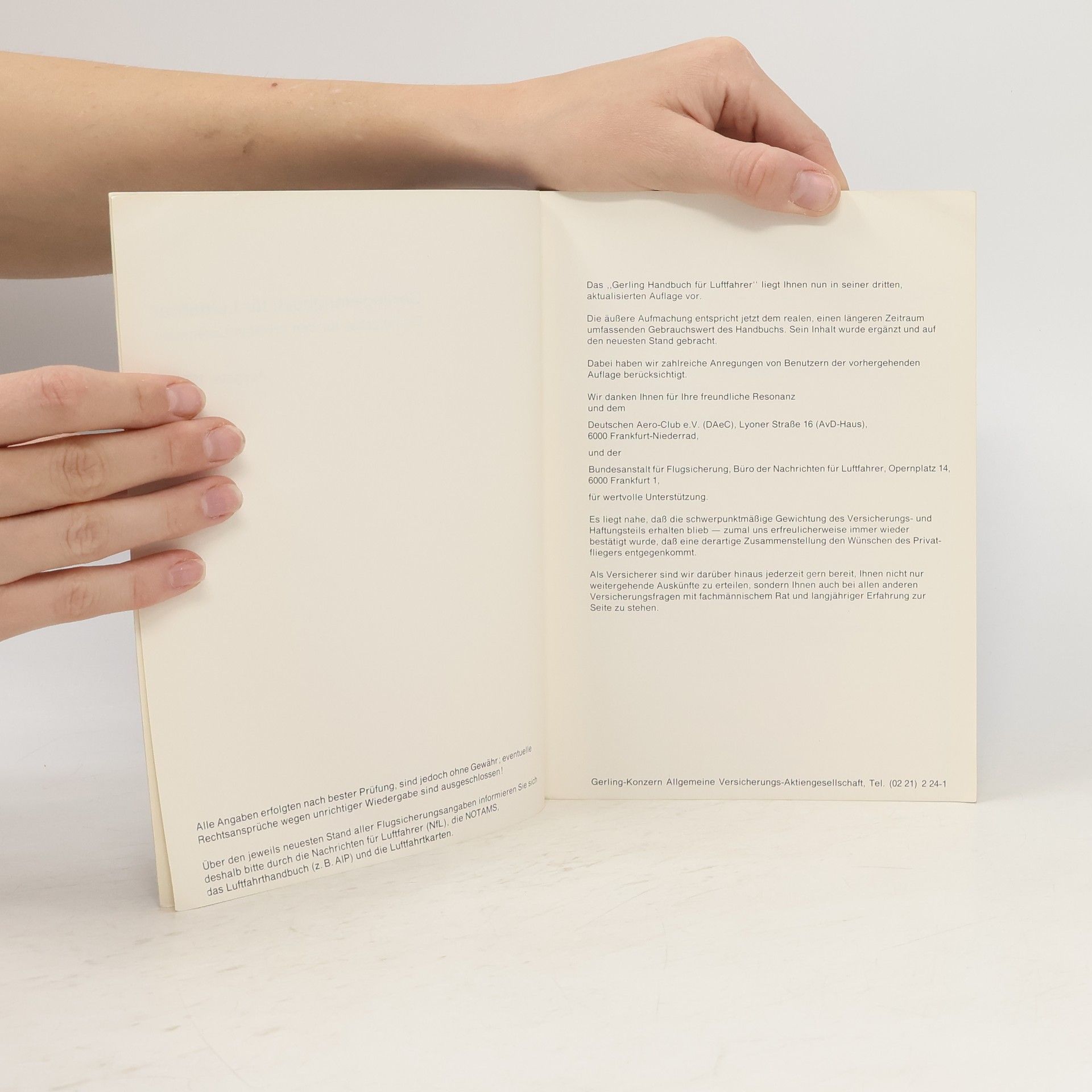 kolektiv Das Gerling-Handbuch für Luftfahrer