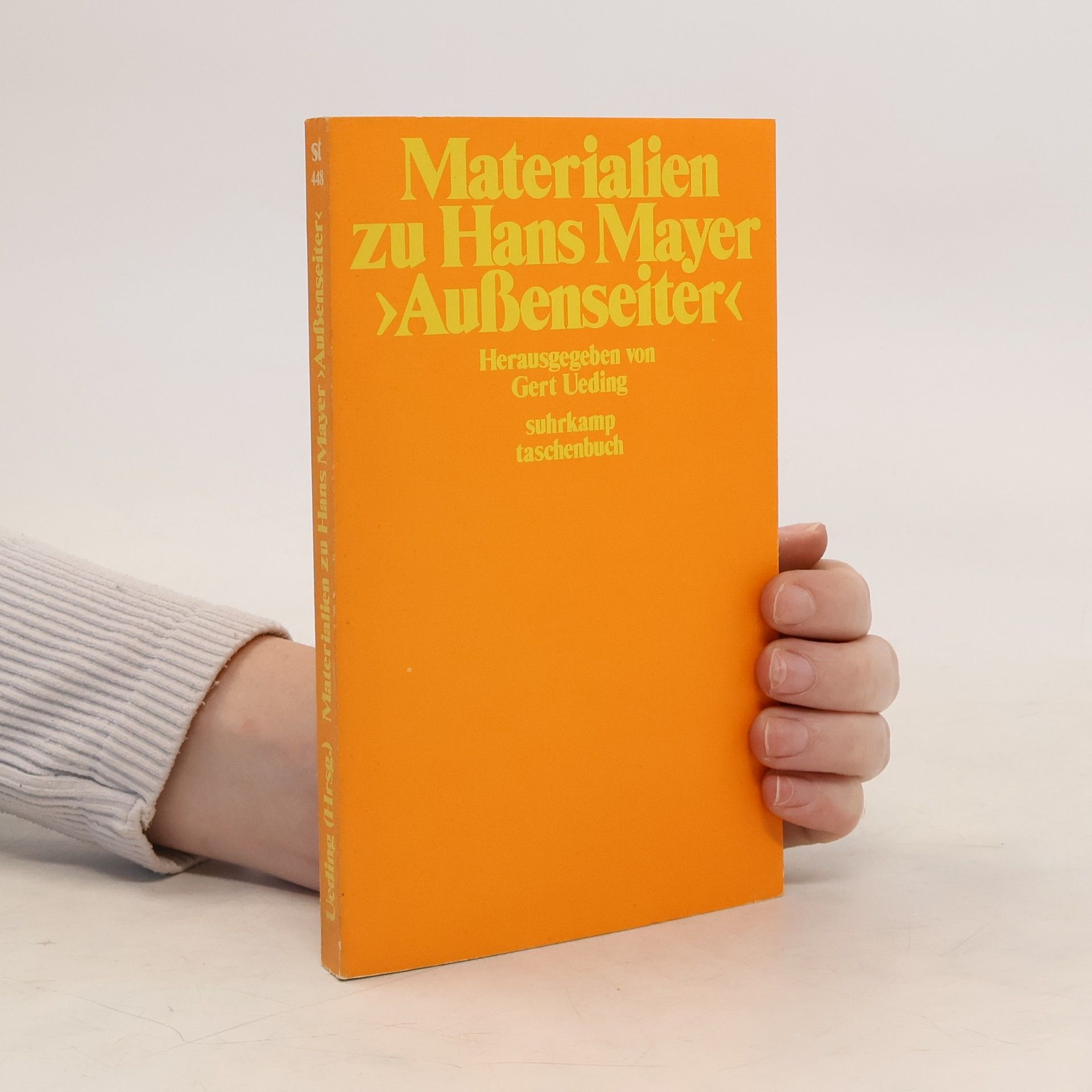 Gert Ueding Materialien zu Hans Mayer, "Aussenseiter"
