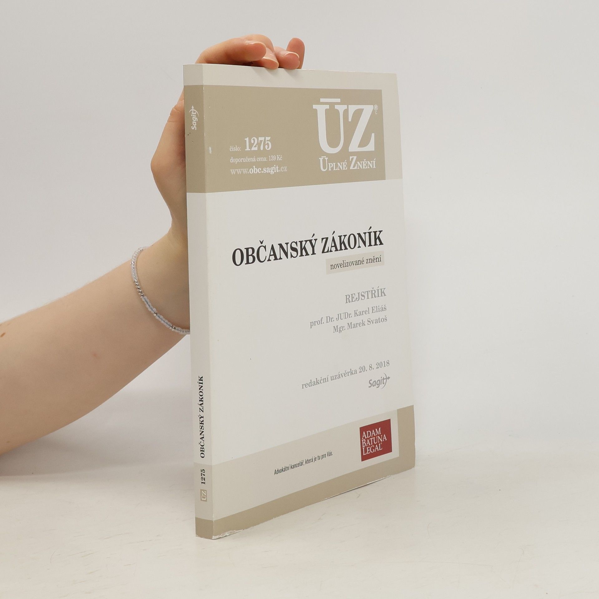 Karel Eliáš ÚZ 1275. Občanský zákoník