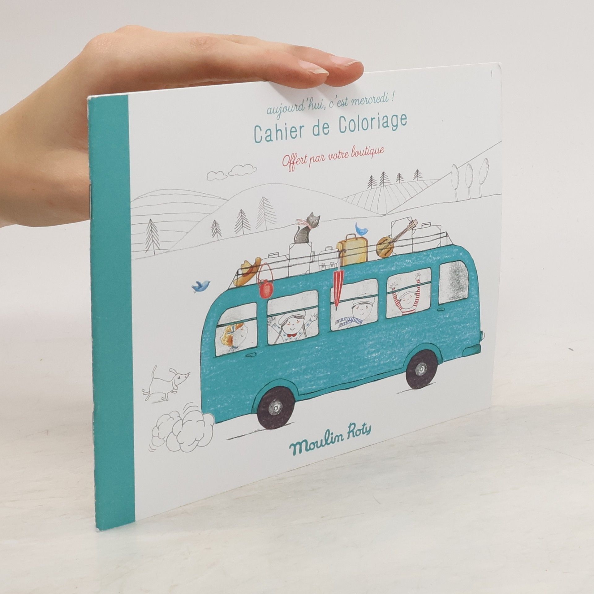 Moulin Roty Cahier de coloriage aujourd'hui c'est mercredi