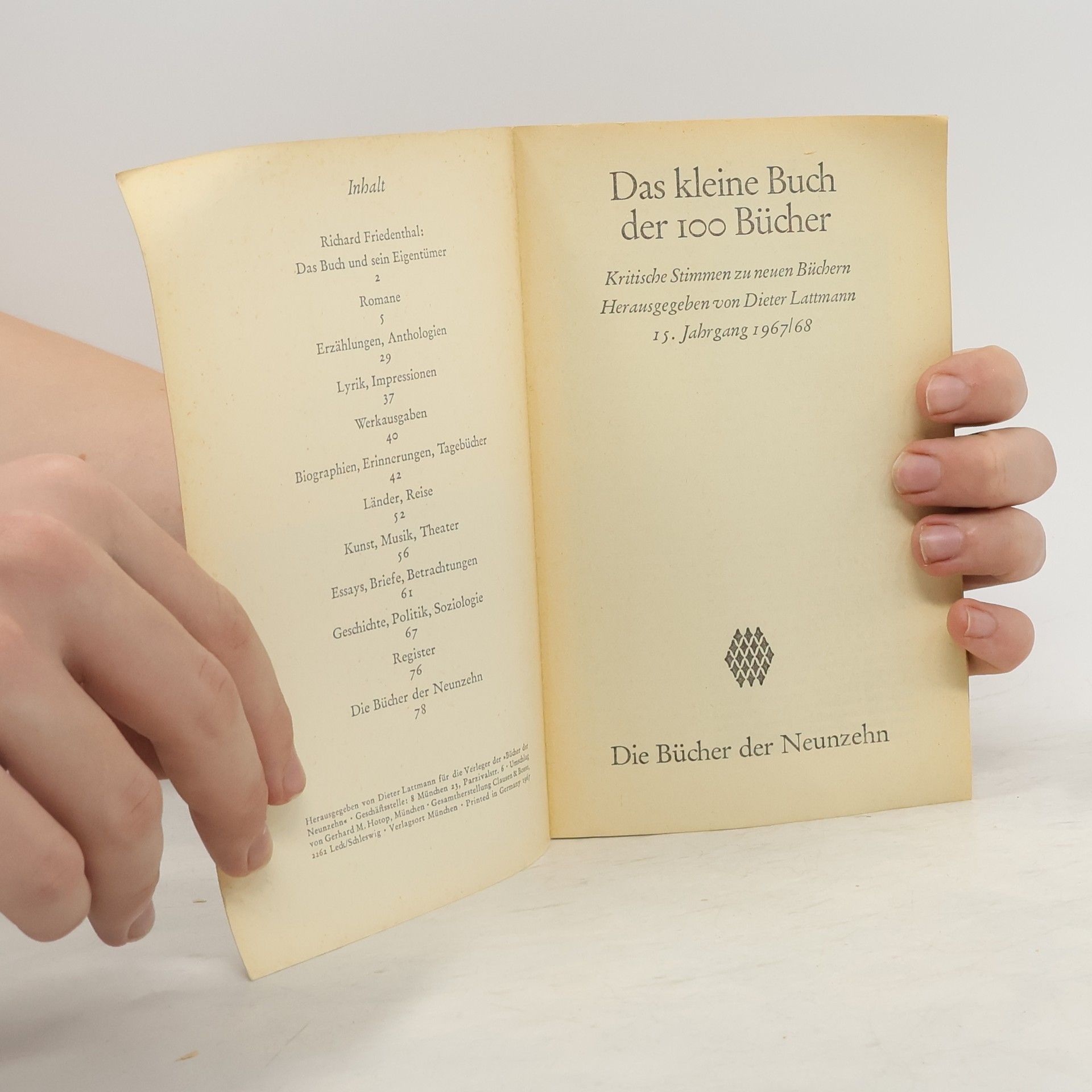 Autorenkollektiv Das Kleine Buch der 100 Bücher