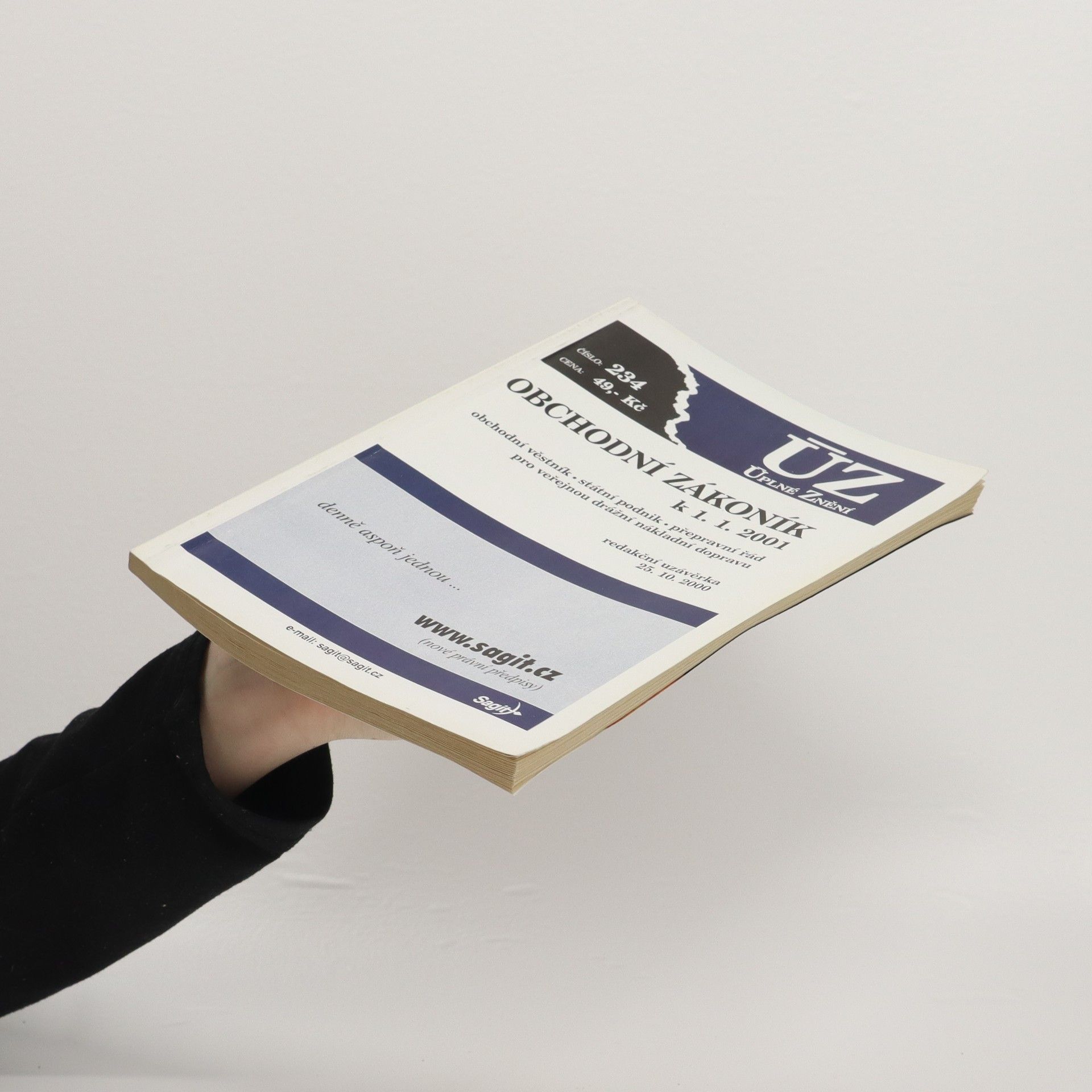 Autorenkollektiv Obchodní zákoník. Obchodní věstník, státní podnik, přepravní řád pro veřejnou drážní nákladní dopravu (k 1.1.2001).