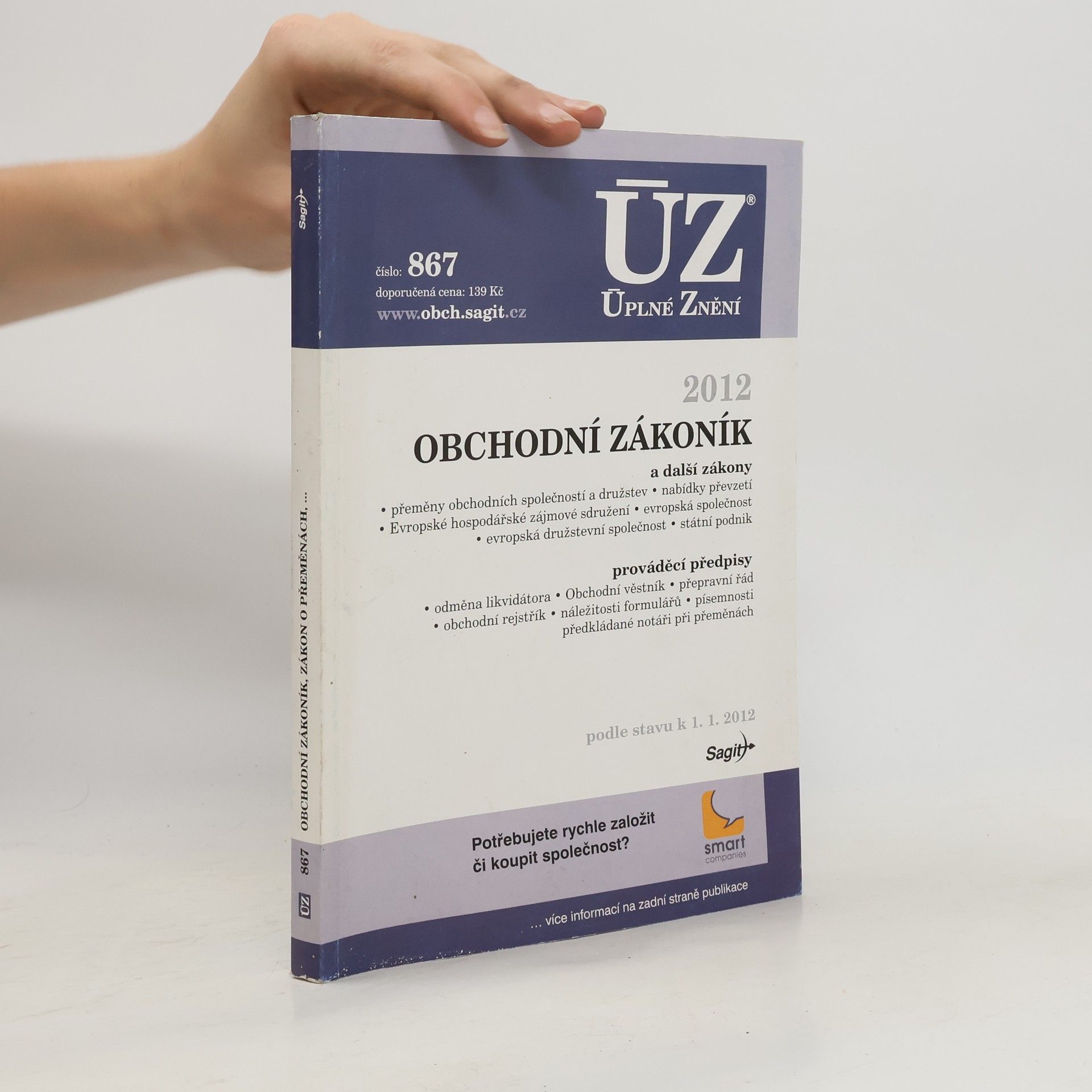 Autores varios Obchodní zákoník a další zákony. 2012