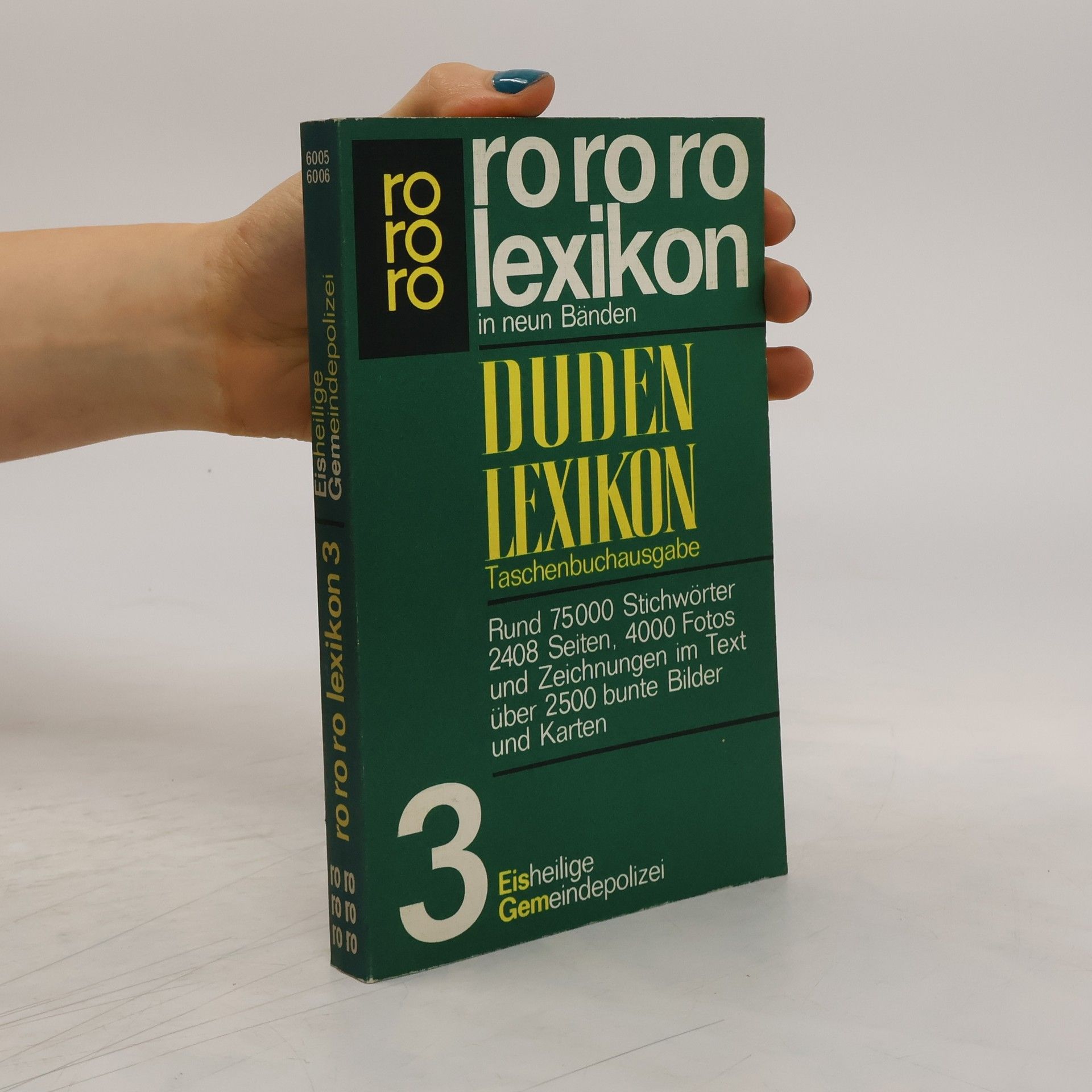 AA.VV. Rororo-Lexikon in neun Bänden. Duden Lexikon Taschenbuchausgabe 3