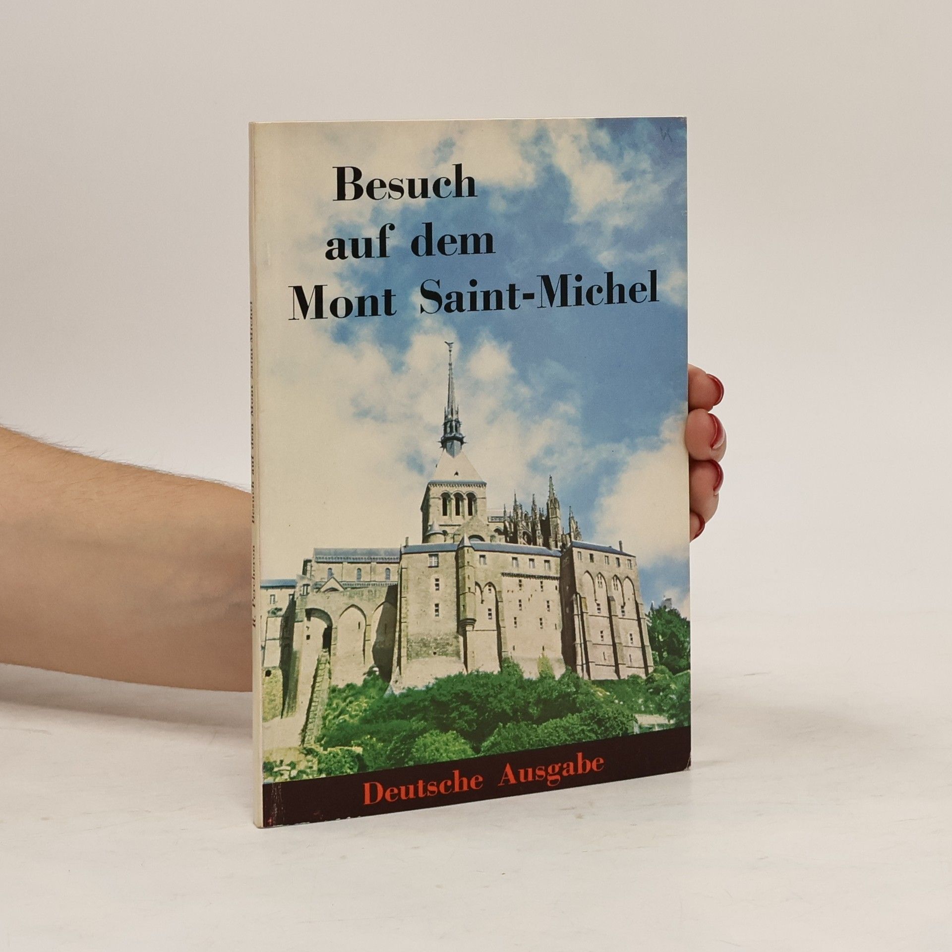 René Percheron Besuch auf dem Mont Saint-Michel