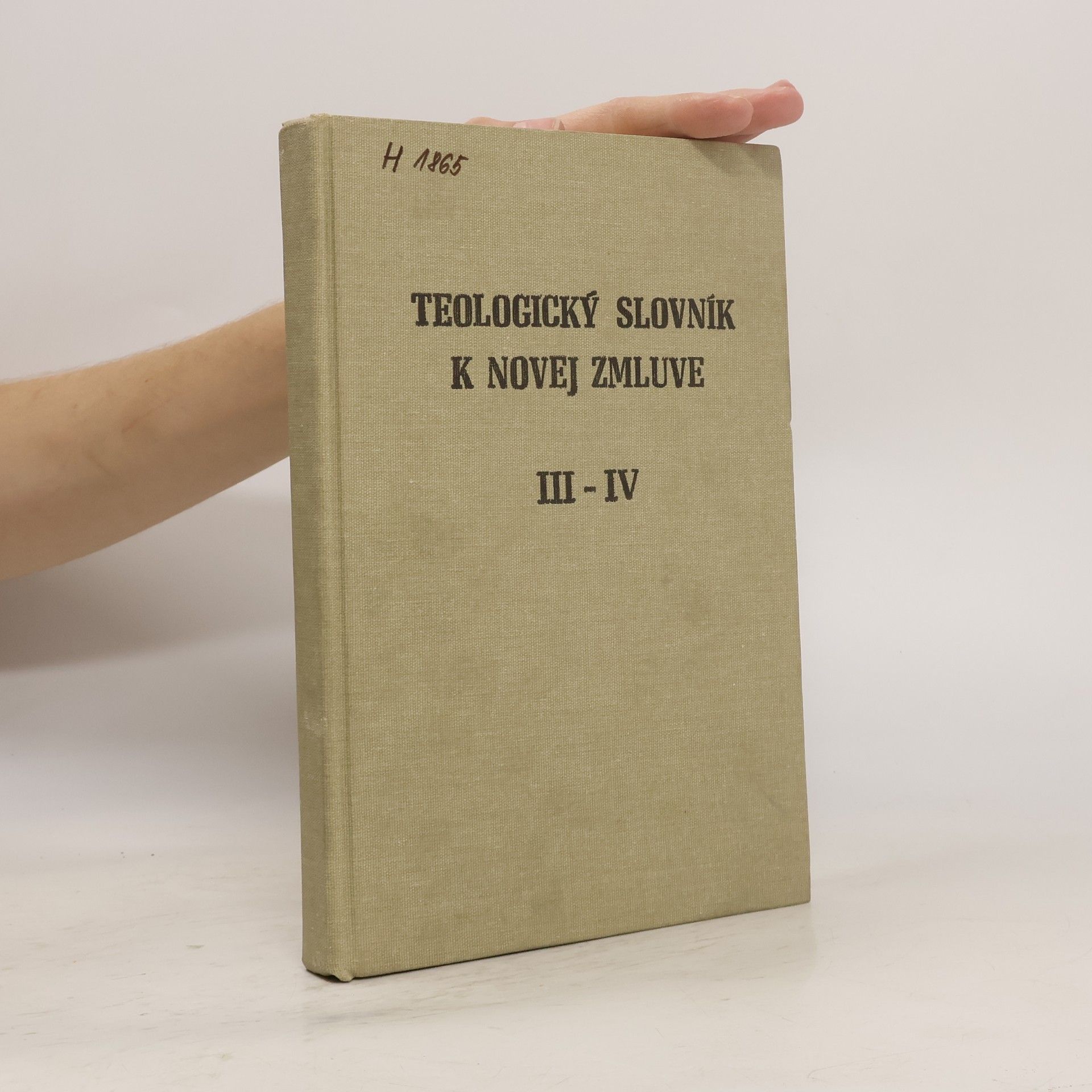 Auteurscollectief Teologický slovník k novej zmluve III-IV