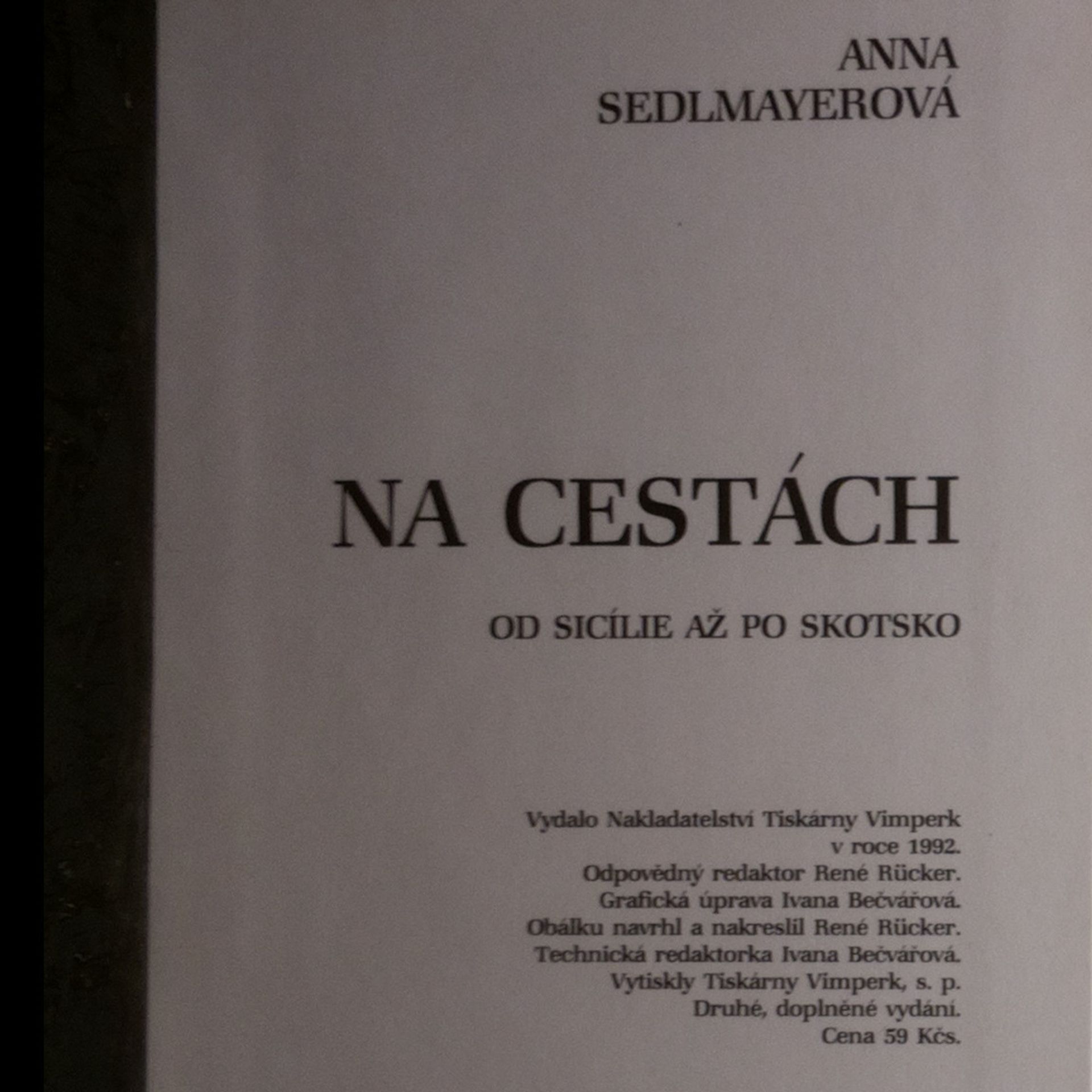 Anna Sedlmayerová Na cestách. Od Sicílie až po Skotsko