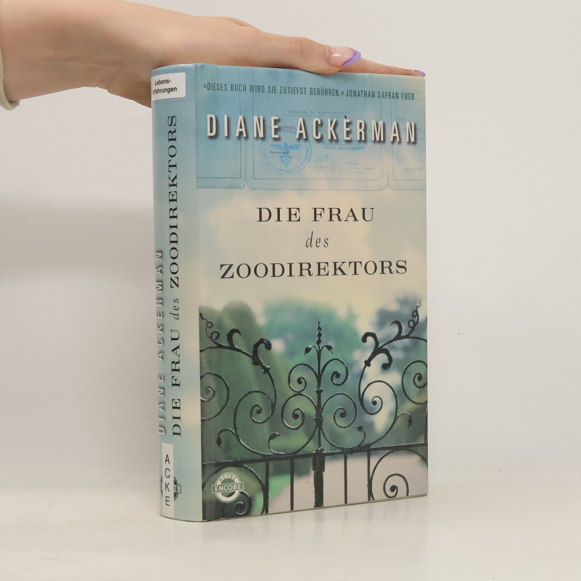Diane Ackerman Die Frau des Zoodirektors