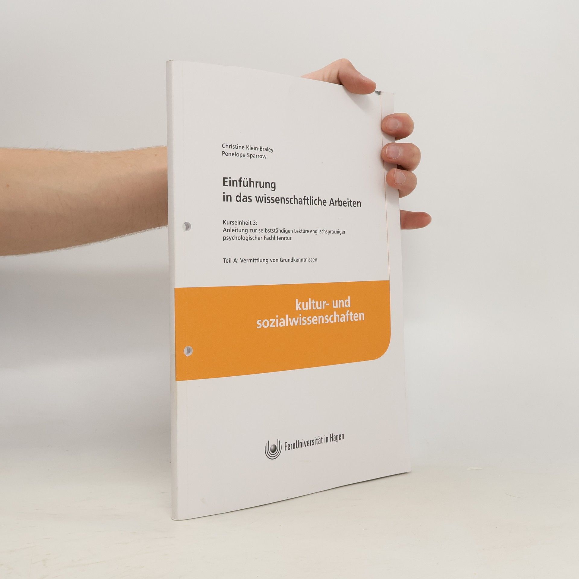 AA.VV. Einführung in das wissenschaftliche Arbeiten