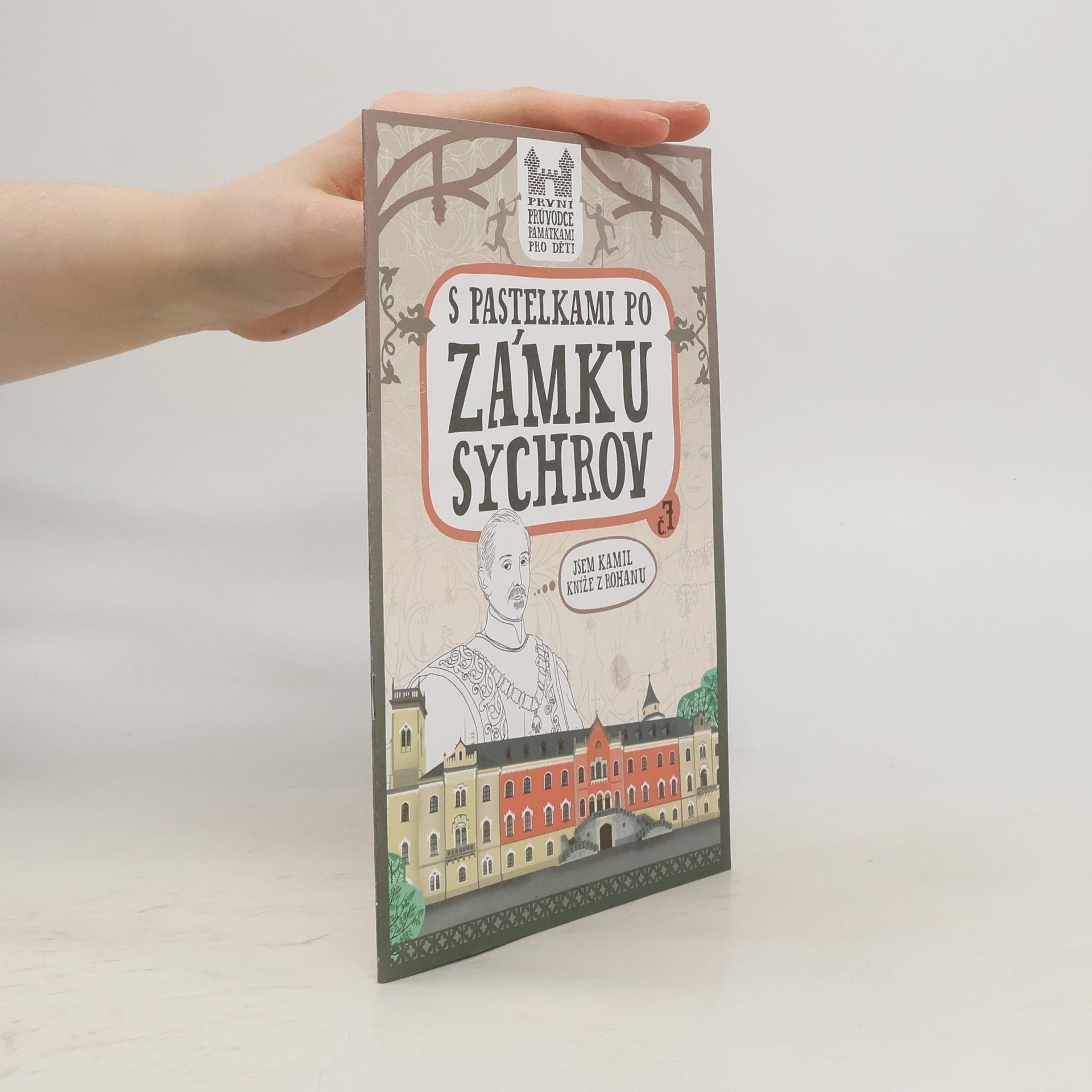 Eva Chupíková S pastelkami po zámku Sychrov