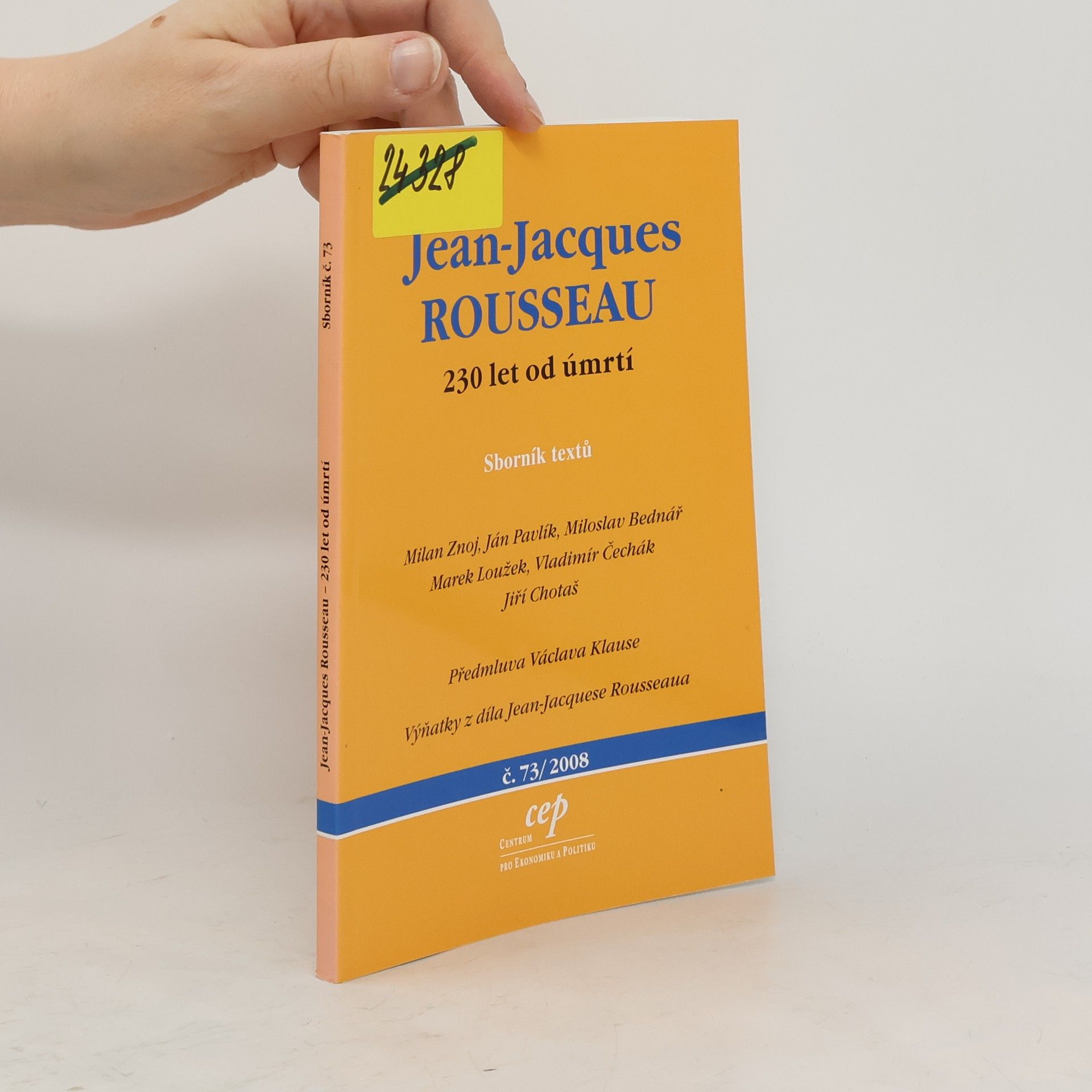 Kolektiv autorů Jean-Jacques Rousseau : 230 let od úmrtí : sborník textů