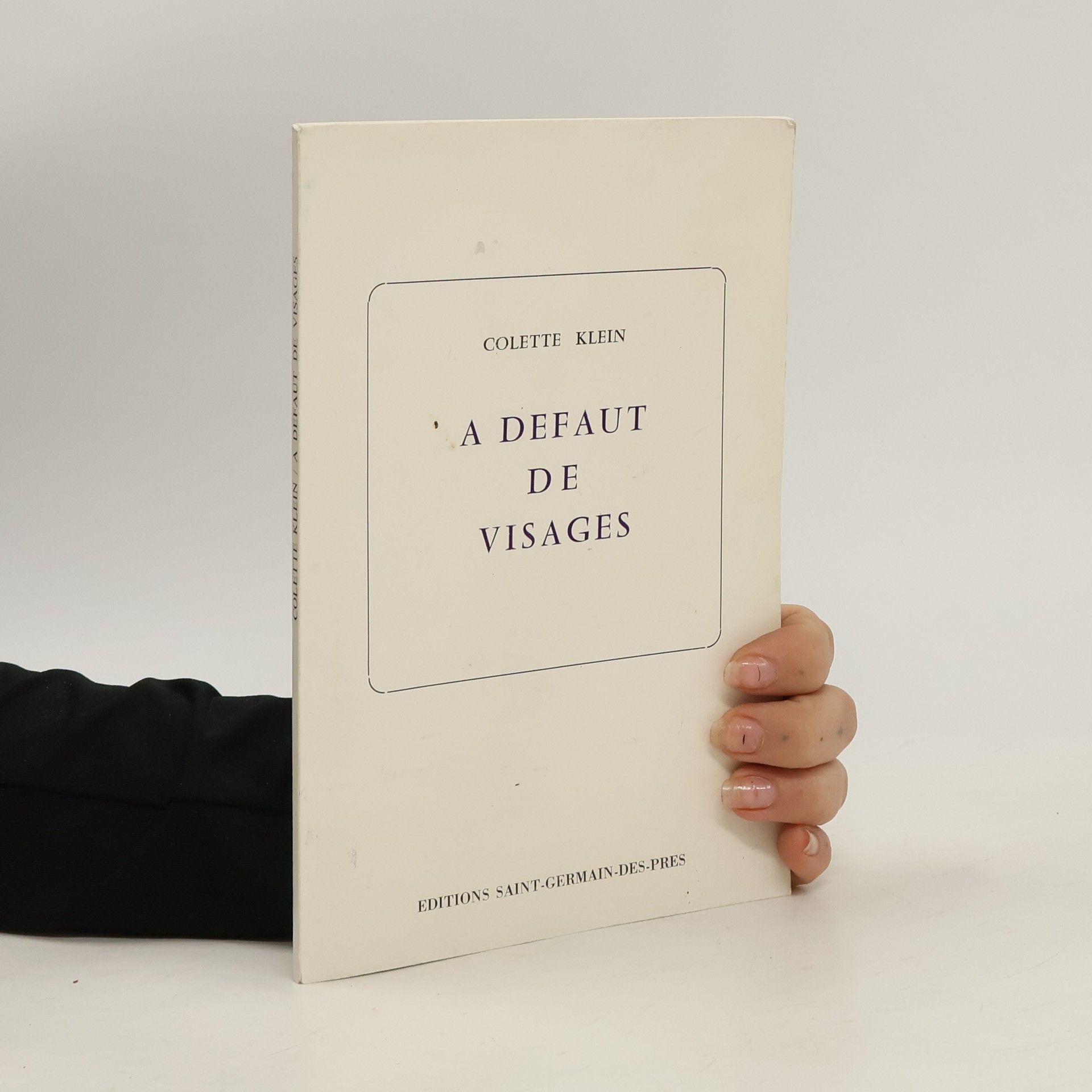 Colette Klein A défaut de visages