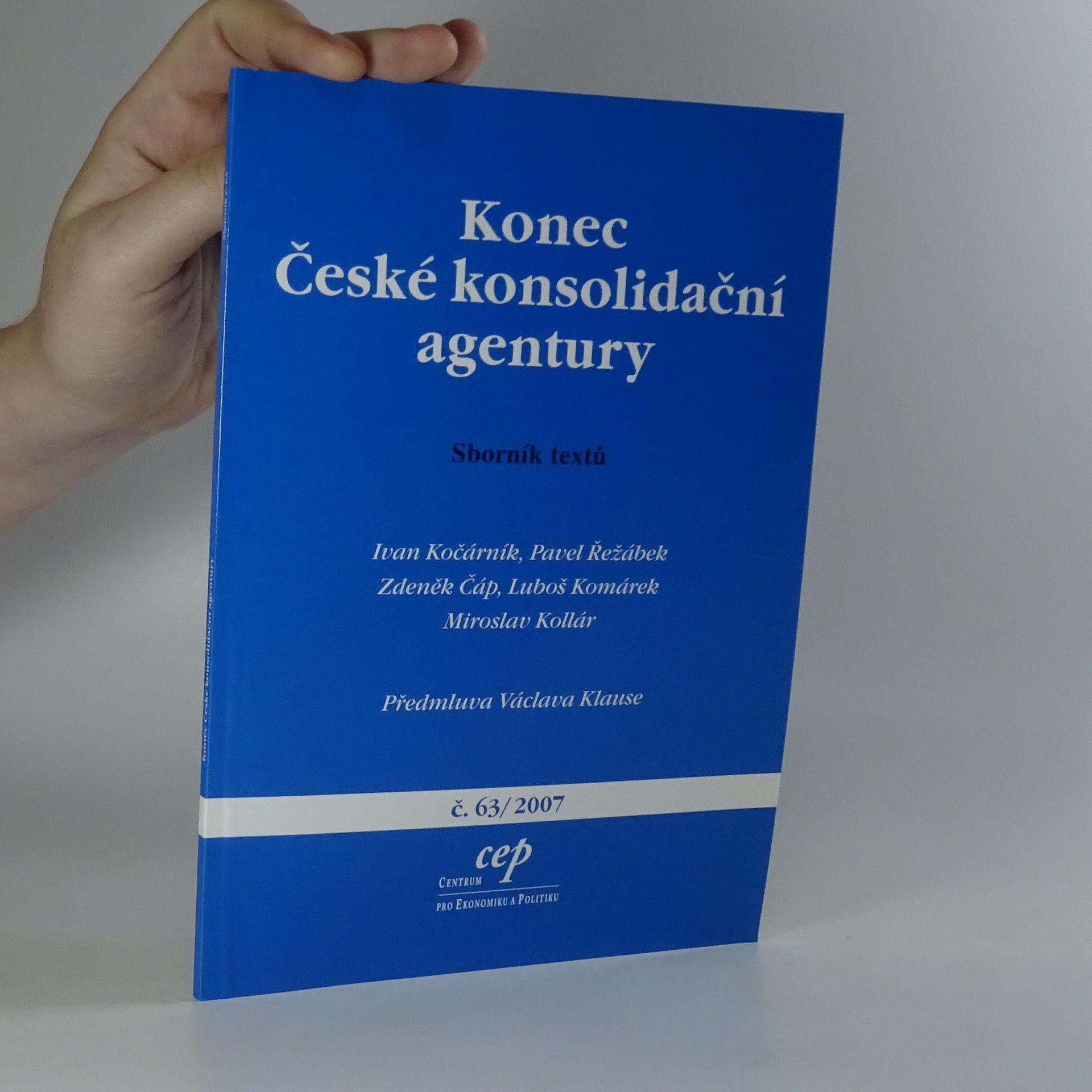 Ivan Kočárník Konec České konsolidační agentury