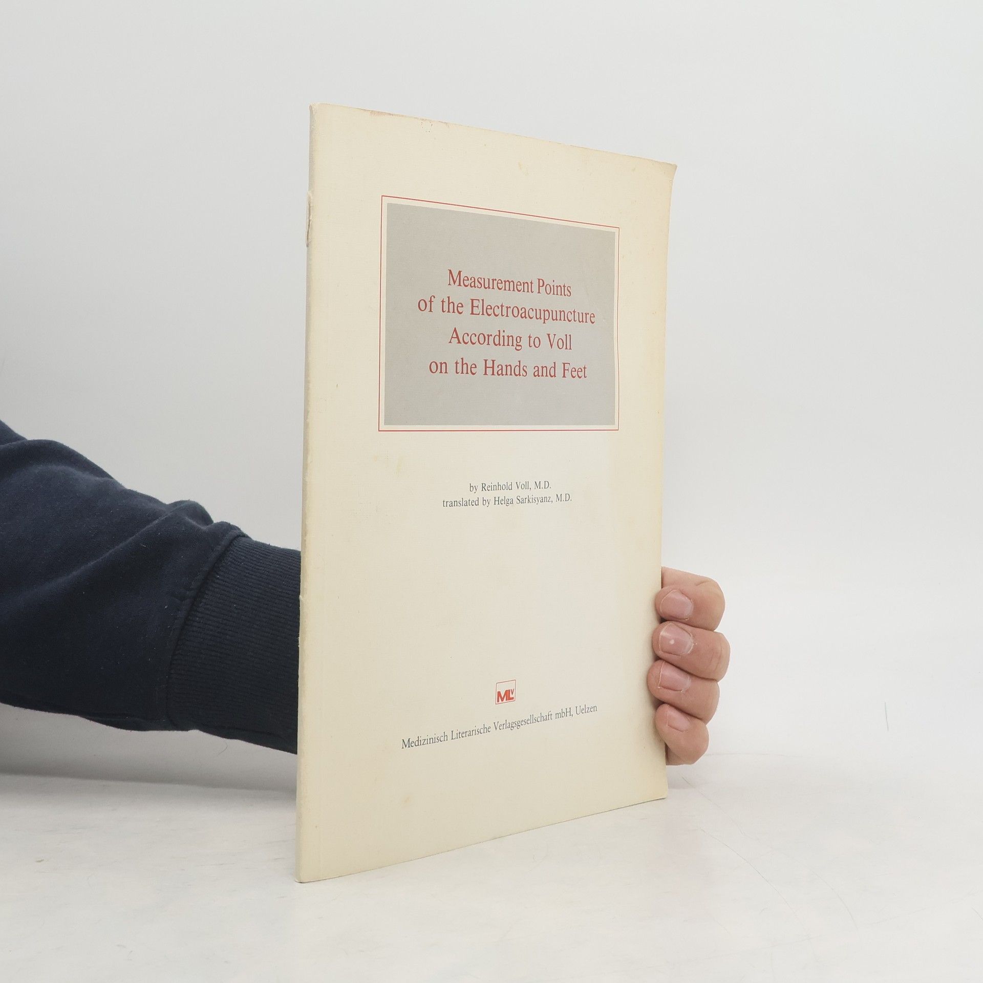 Measurement points of the electroacupuncture according to Voll on the hands and feet