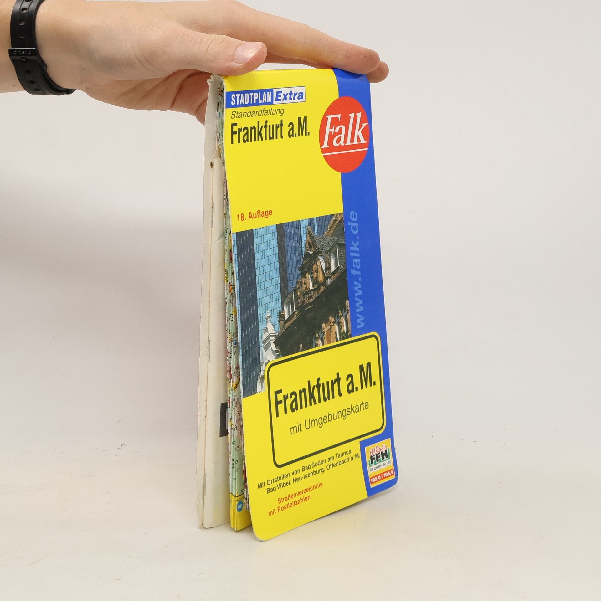 Ostfildern Falk Falk Plan Stadtplan Extra Standardfaltung Frankfurt am Main 1:20 000