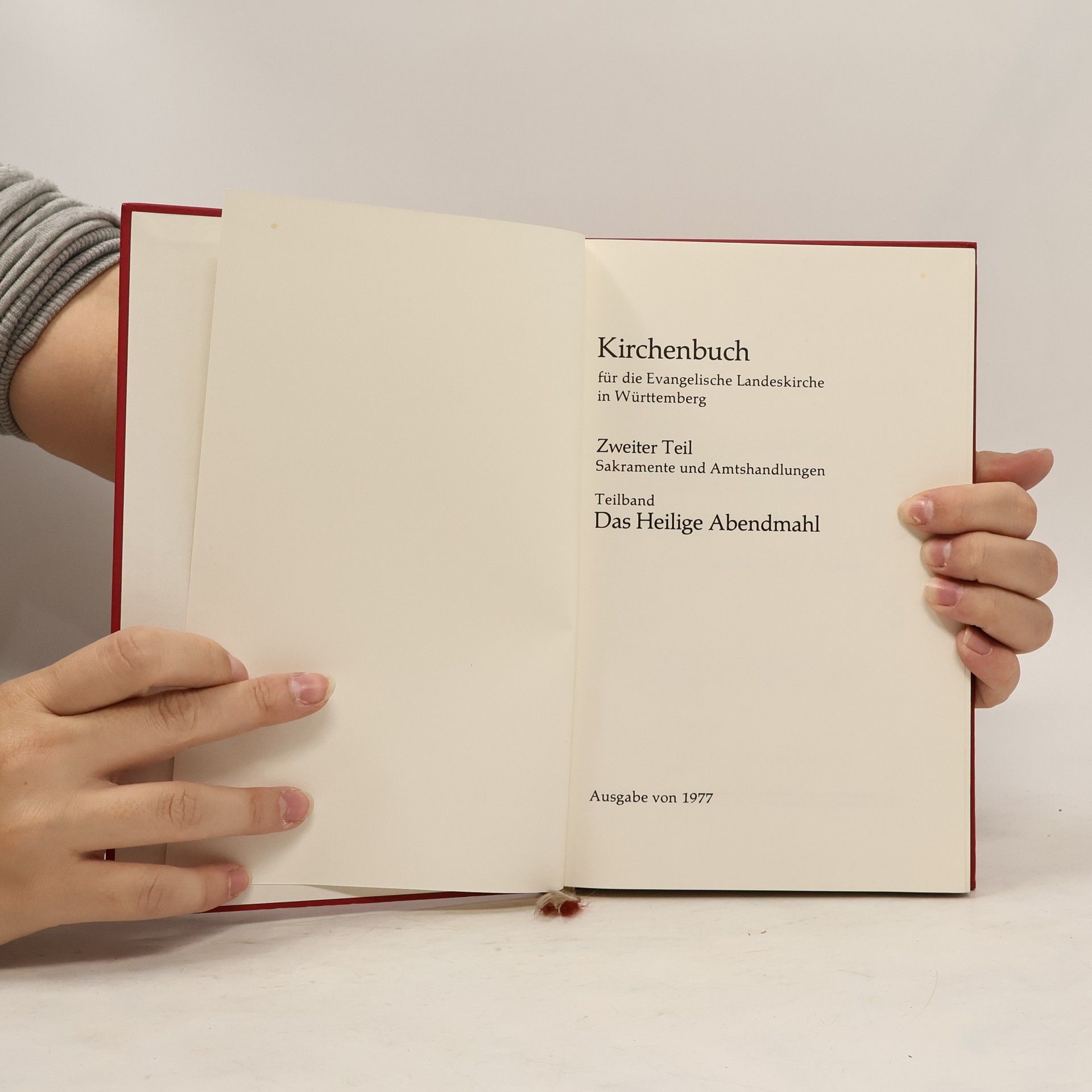 kolektiv Kirchenbuch. Das Heilige Abendmahl. Zweiter Teil