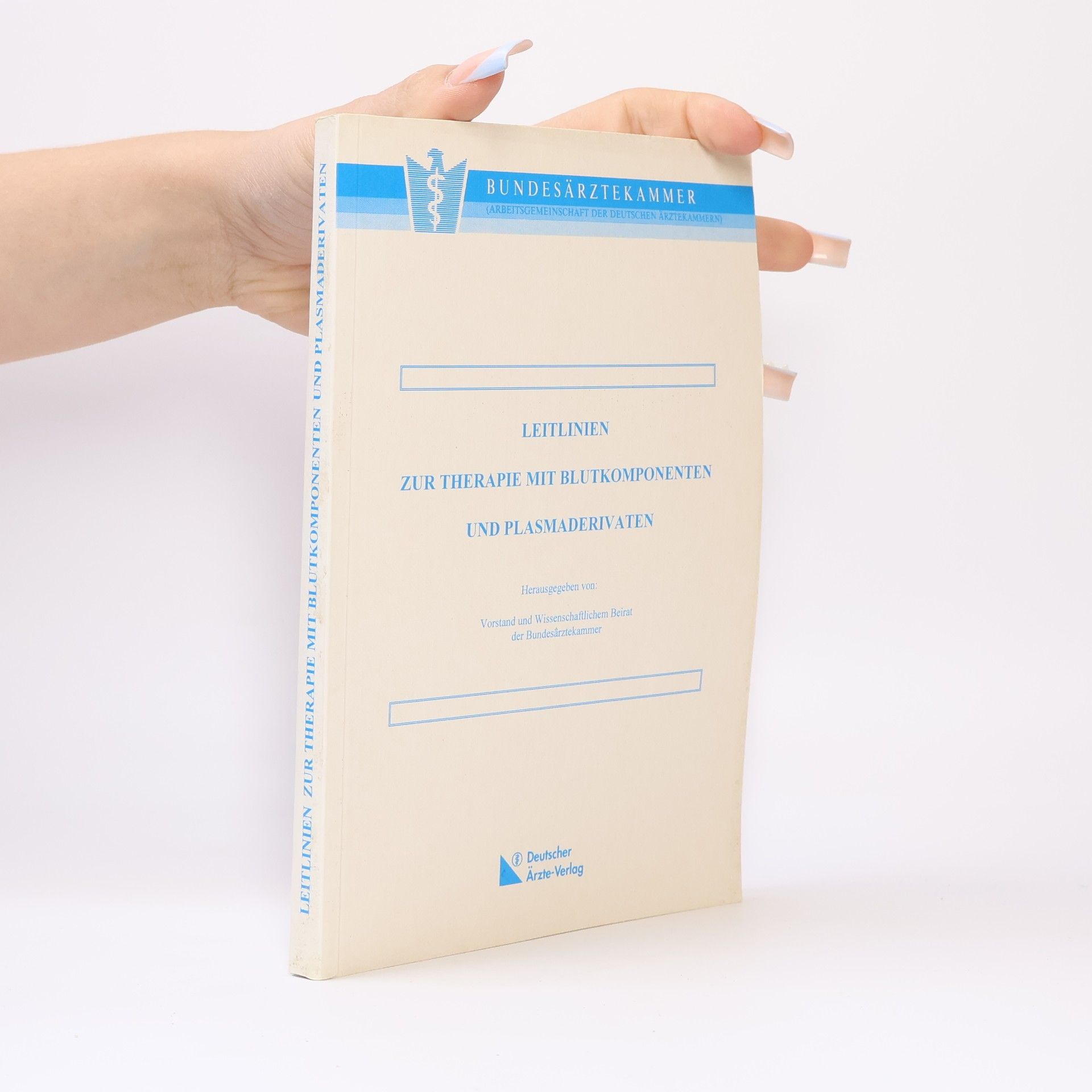 AA.VV. Leitlinien zur Therapie mit Blutkomponenten und Plasmaderivaten