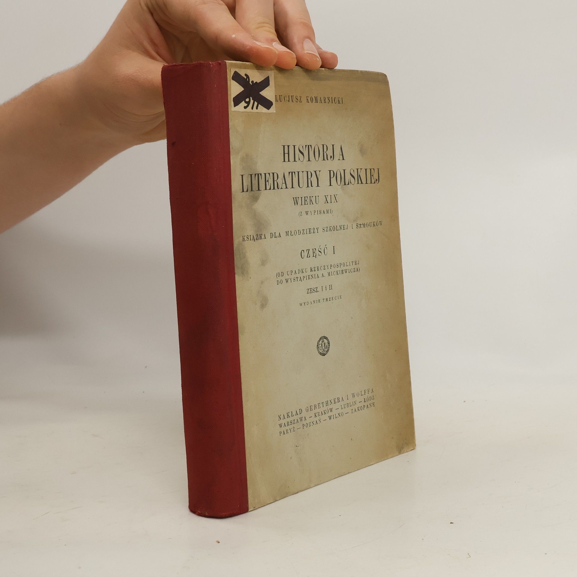 Lucjusz Komarnicki Historja literatury polskiej wieku XIX