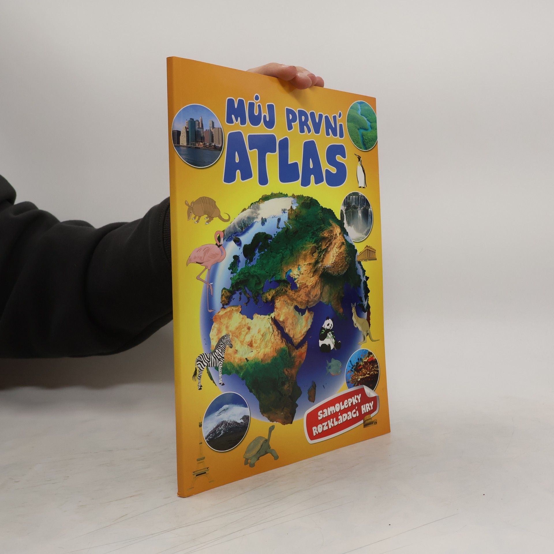 Můj první atlas: Samolepky, rozkládací hry