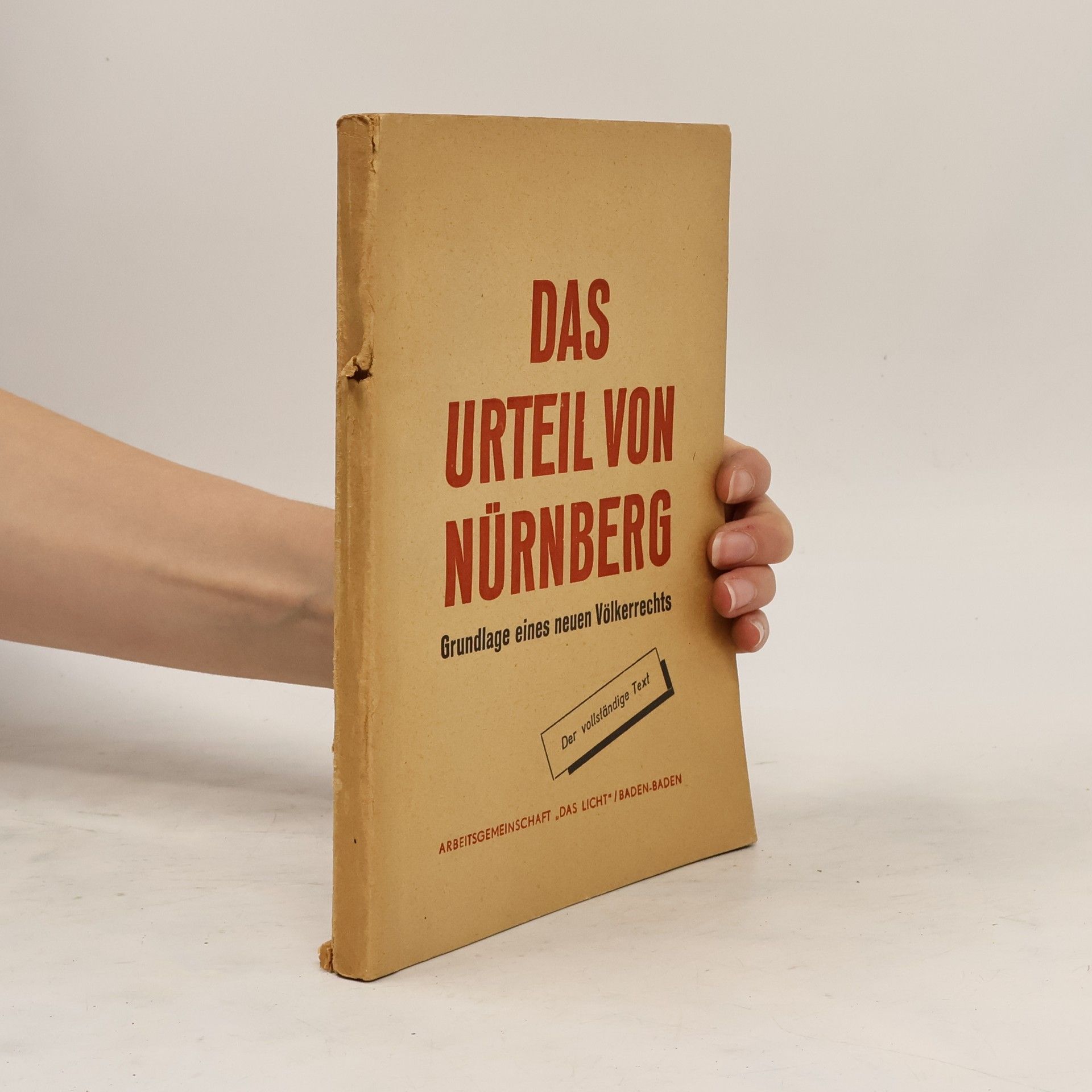 Collectif d'auteurs Das Urteil von Nürnberg