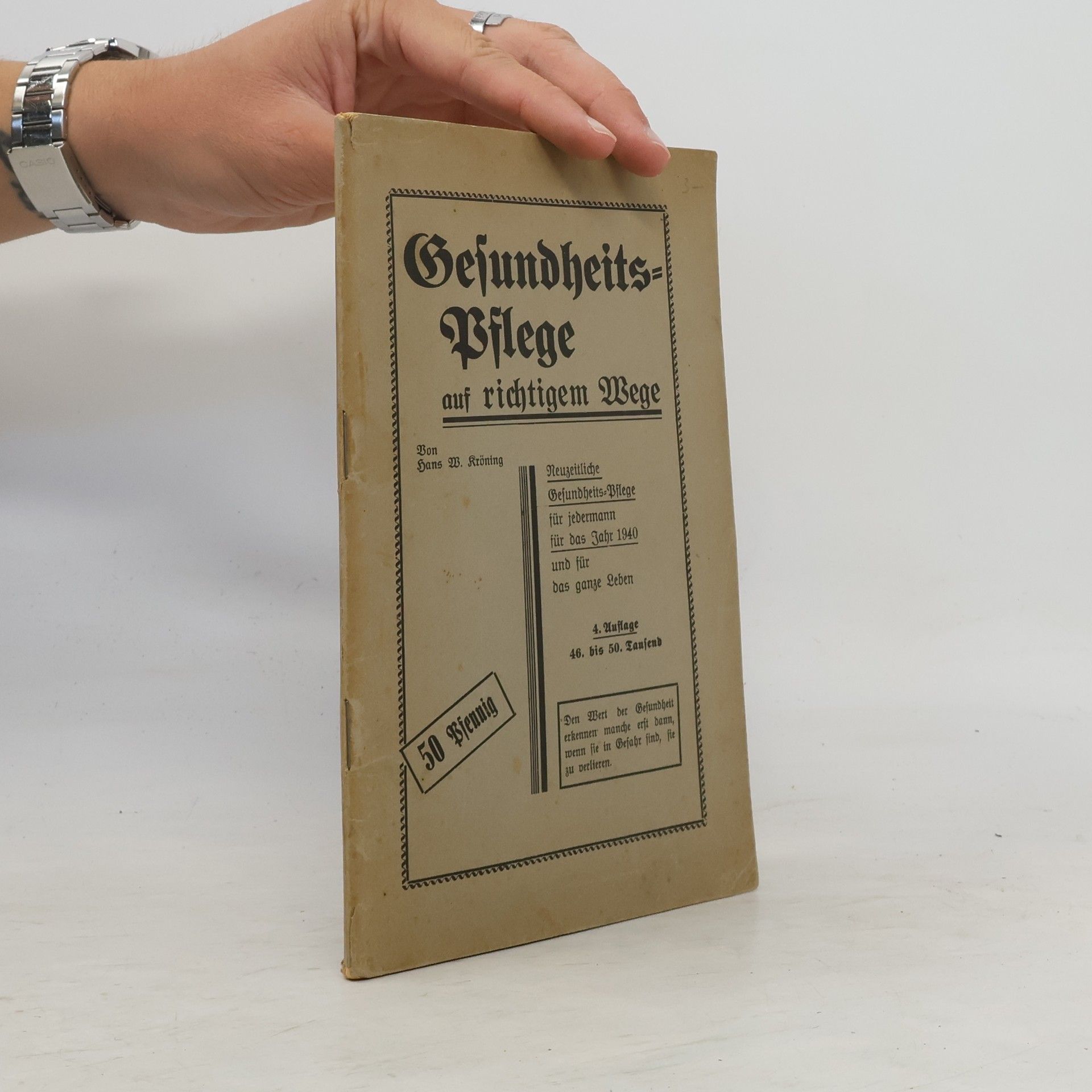 Hans W. Kröning Gesundheit Pflege auf richtigem Wege