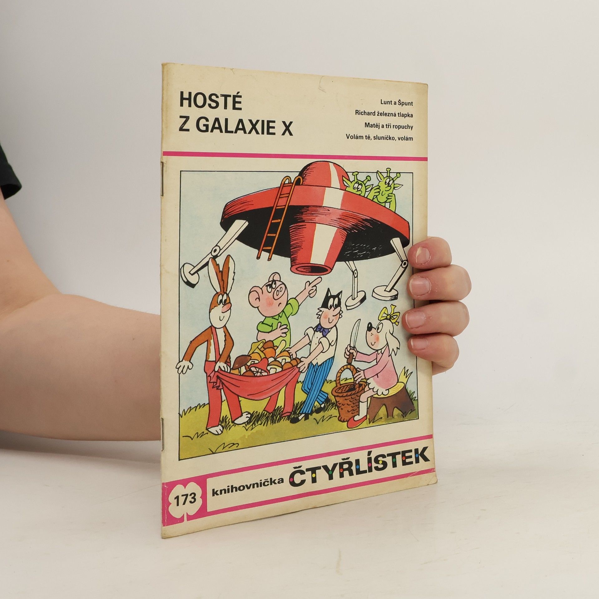 Čtyřlístek 173. Hosté z galaxie X