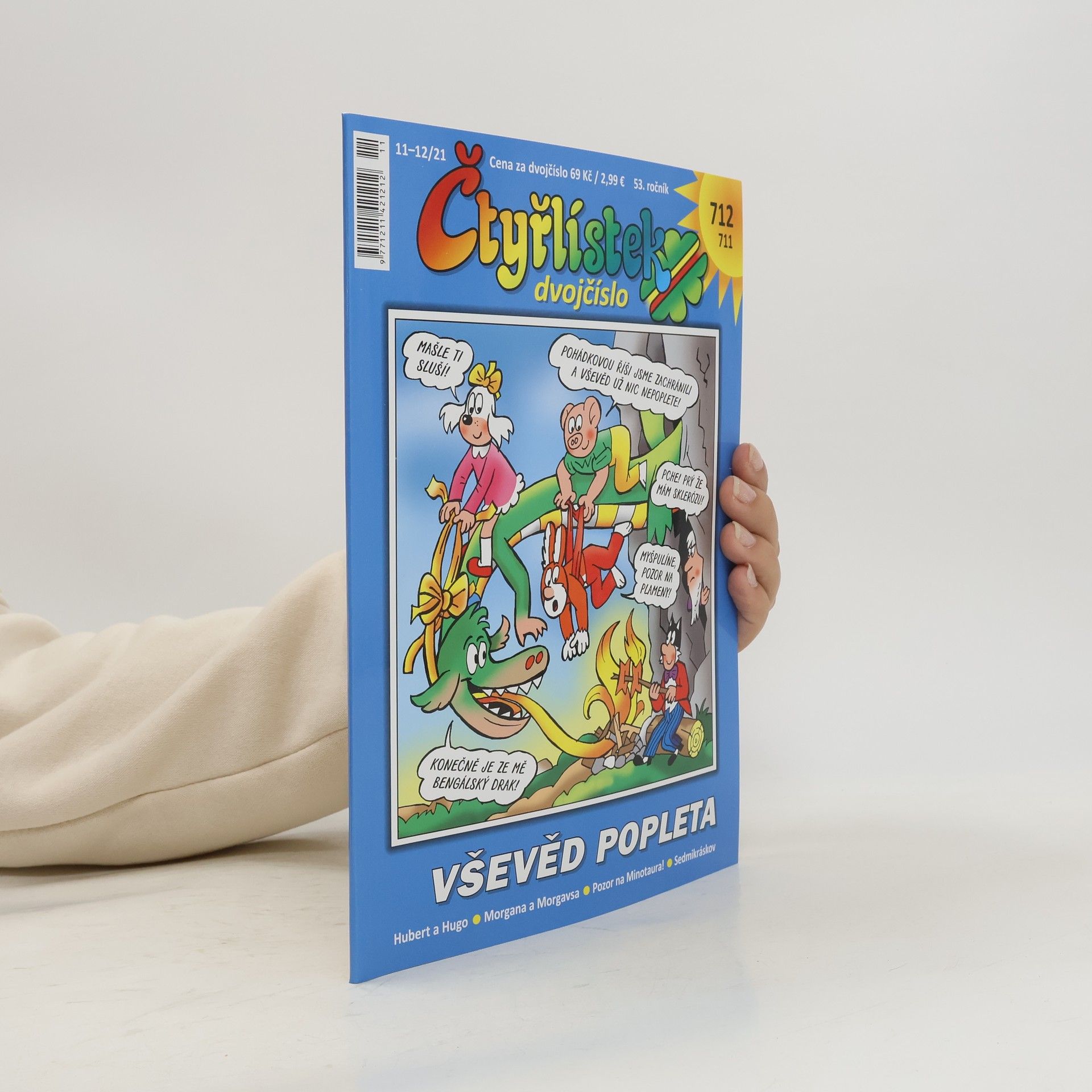 AA.VV. Čtyřlístek dvojčíslo 11-12/2021 711-712. Vševěd popleta