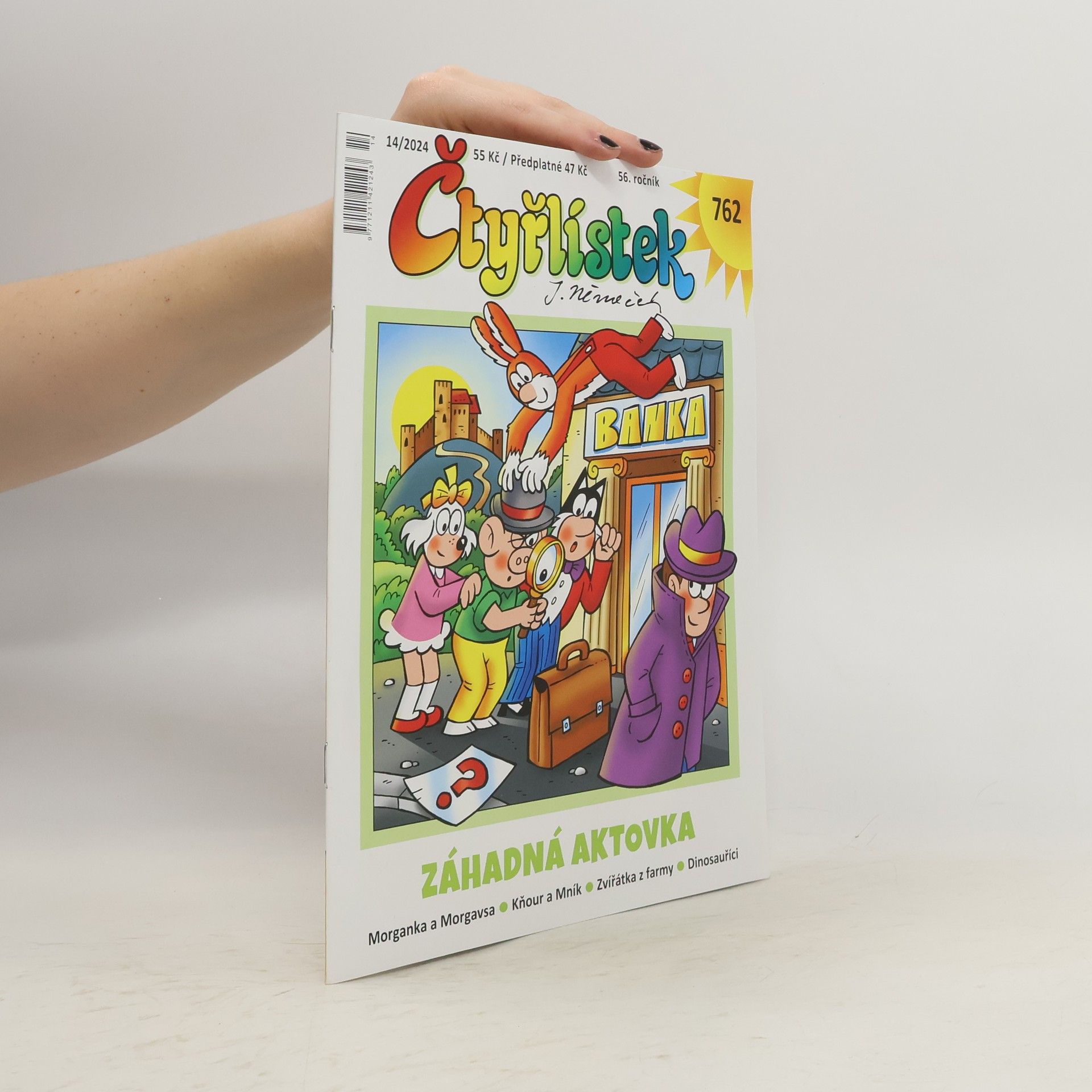 Kolektív autorov Čtyřlístek 762. 14/2024. Záhadná aktovka