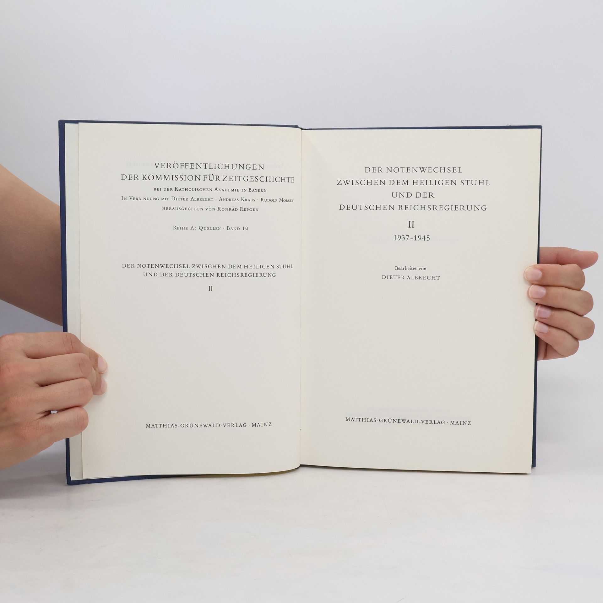 kolektiv Der Notenwechsel zwischen dem Heiligen Stuhl und der Deutschen Reichsregierung II.