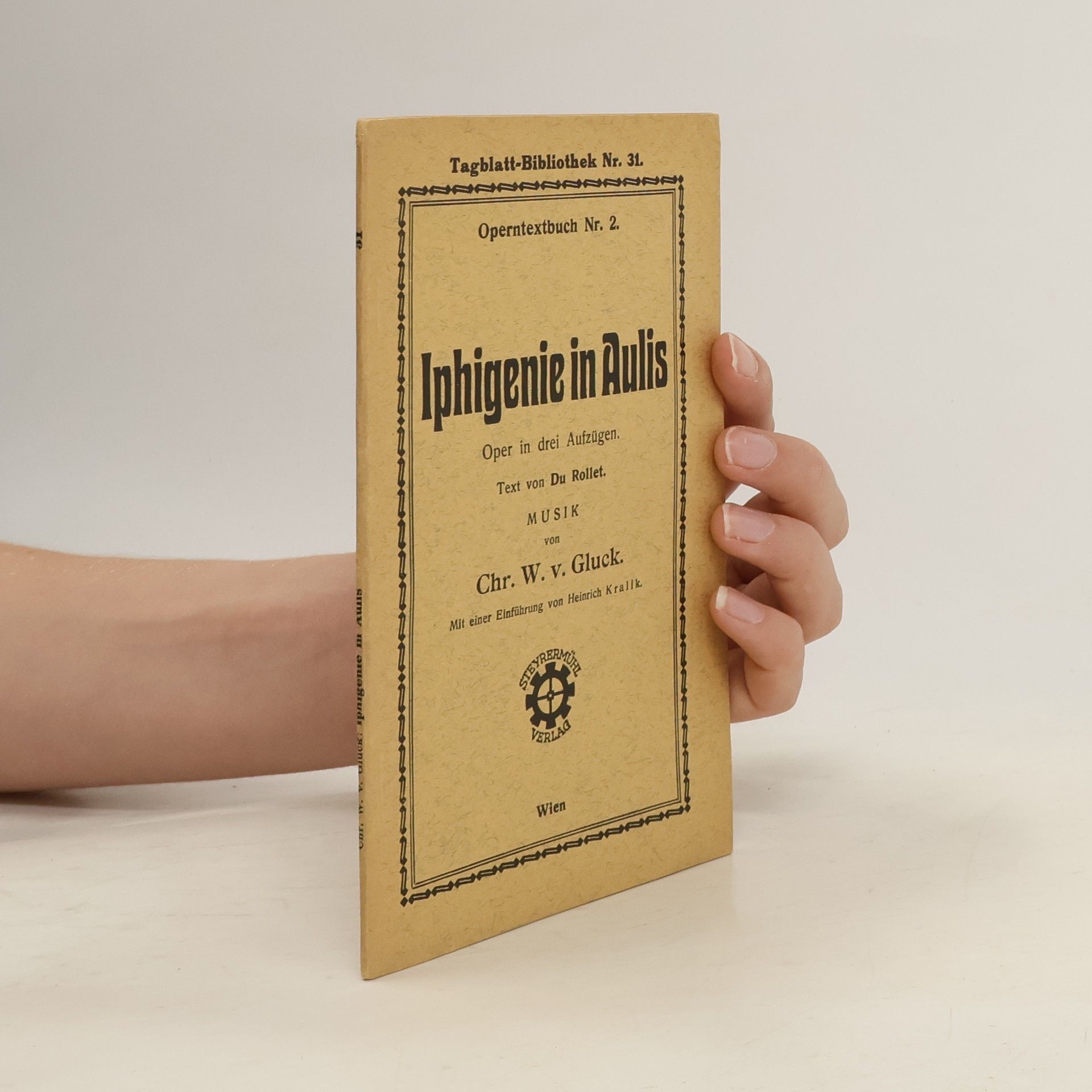 Heinrich Kralik Iphigenie in Aulis