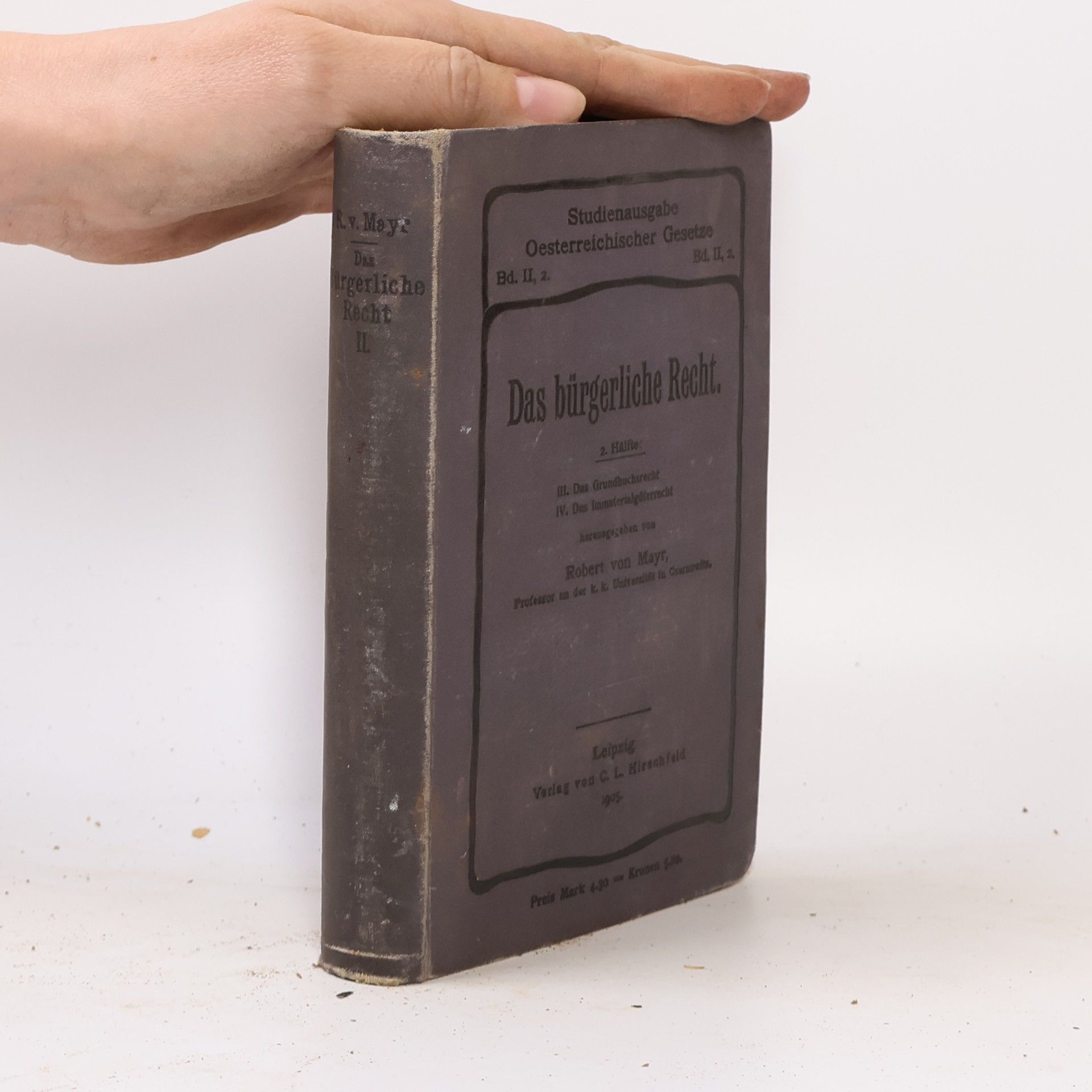 Robert von Mayr Das Bürgerliche Recht