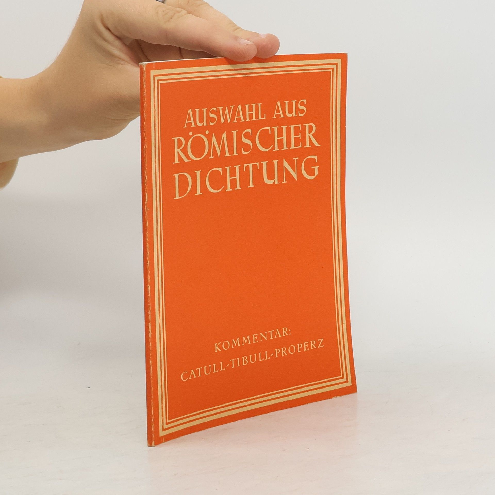 AA.VV. Auswahl aus Römischer Dichtung