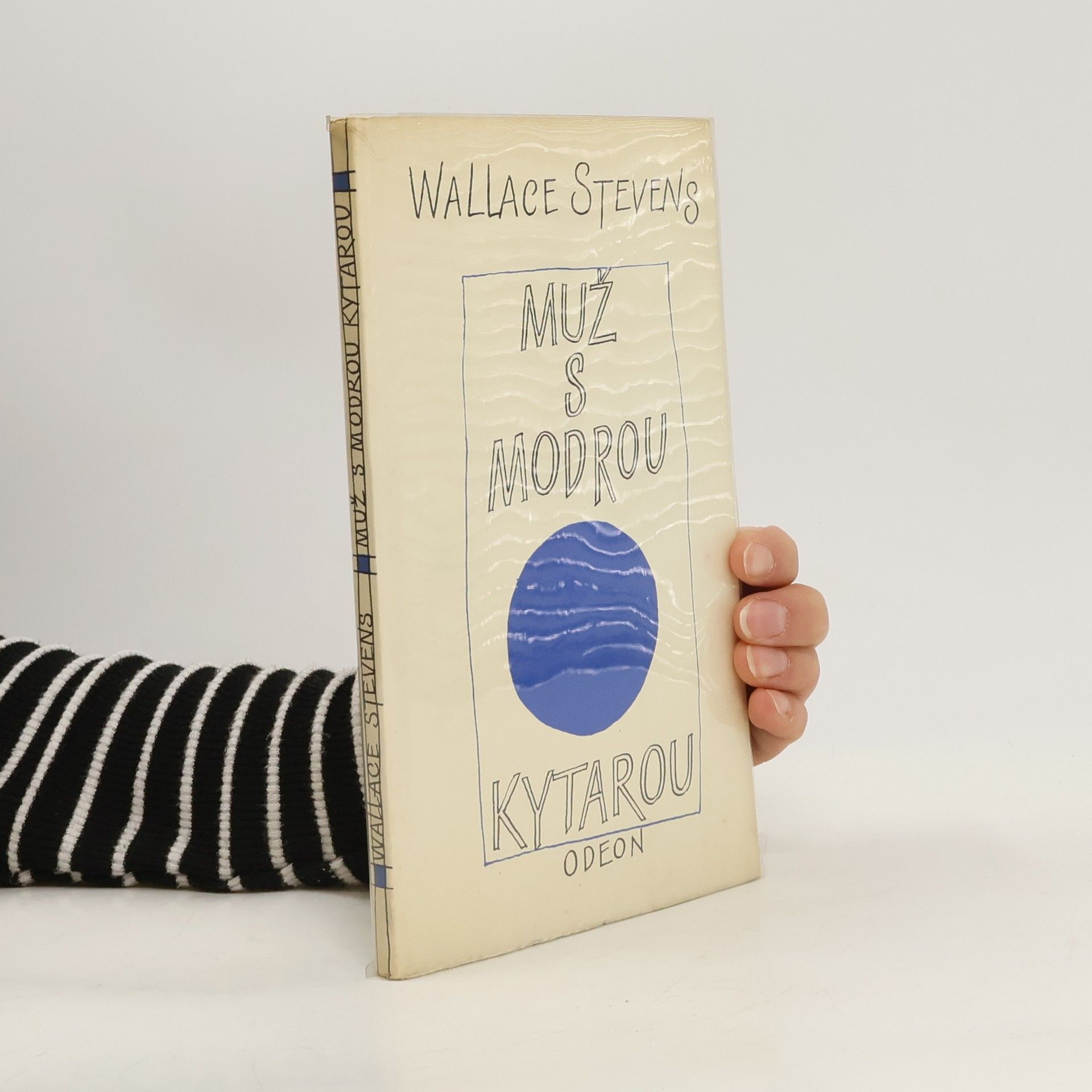 Muž s modrou kytarou