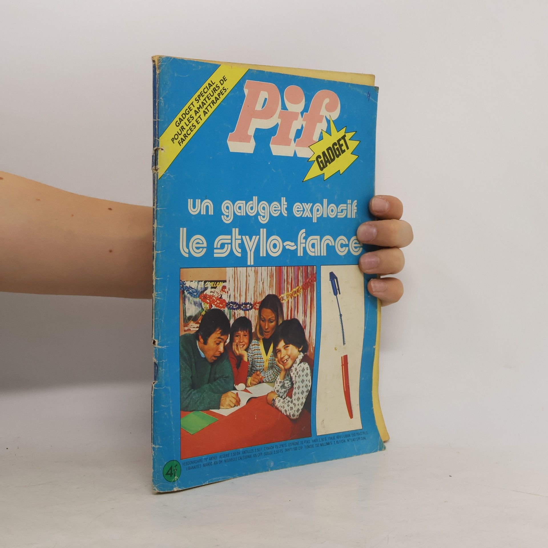 Collectif d'auteurs Pif Gadget un gadget explosif le styllo-farce