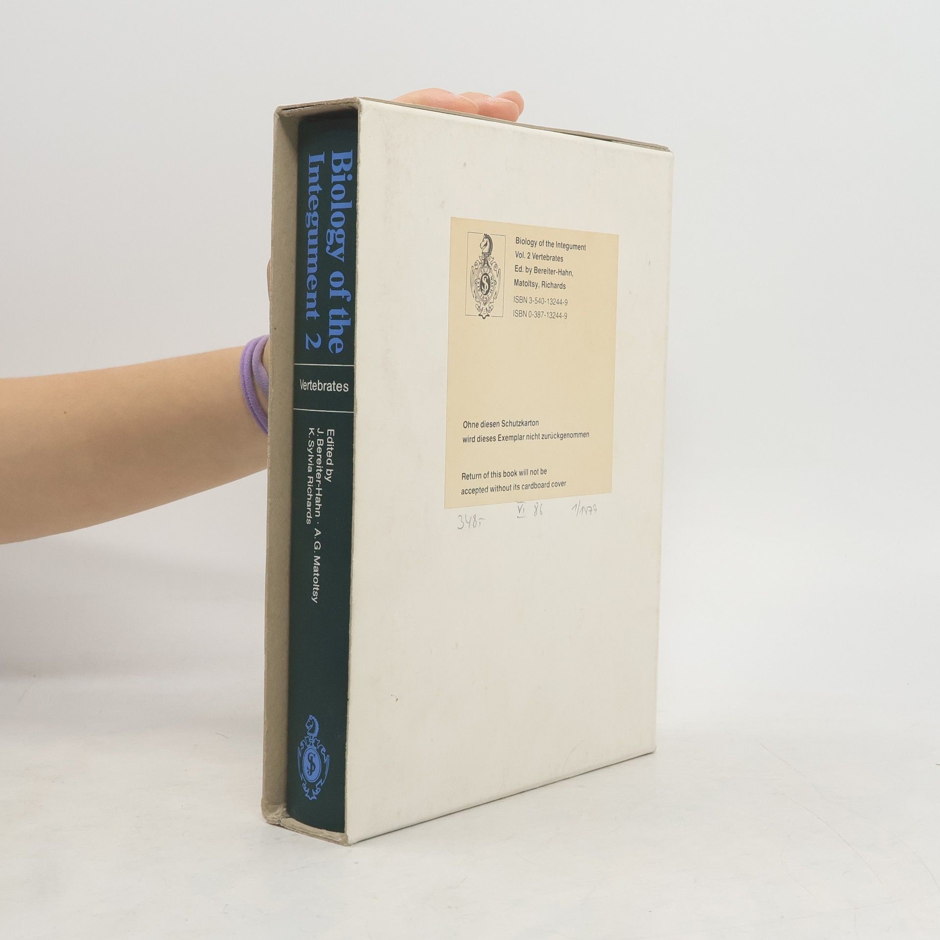 Jürgen Bereiter-Hahn Biology of the Integument