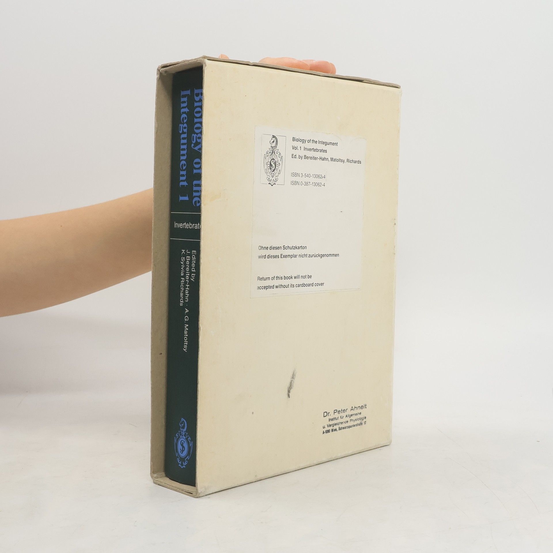 Jürgen Bereiter-Hahn Biology of the Integument