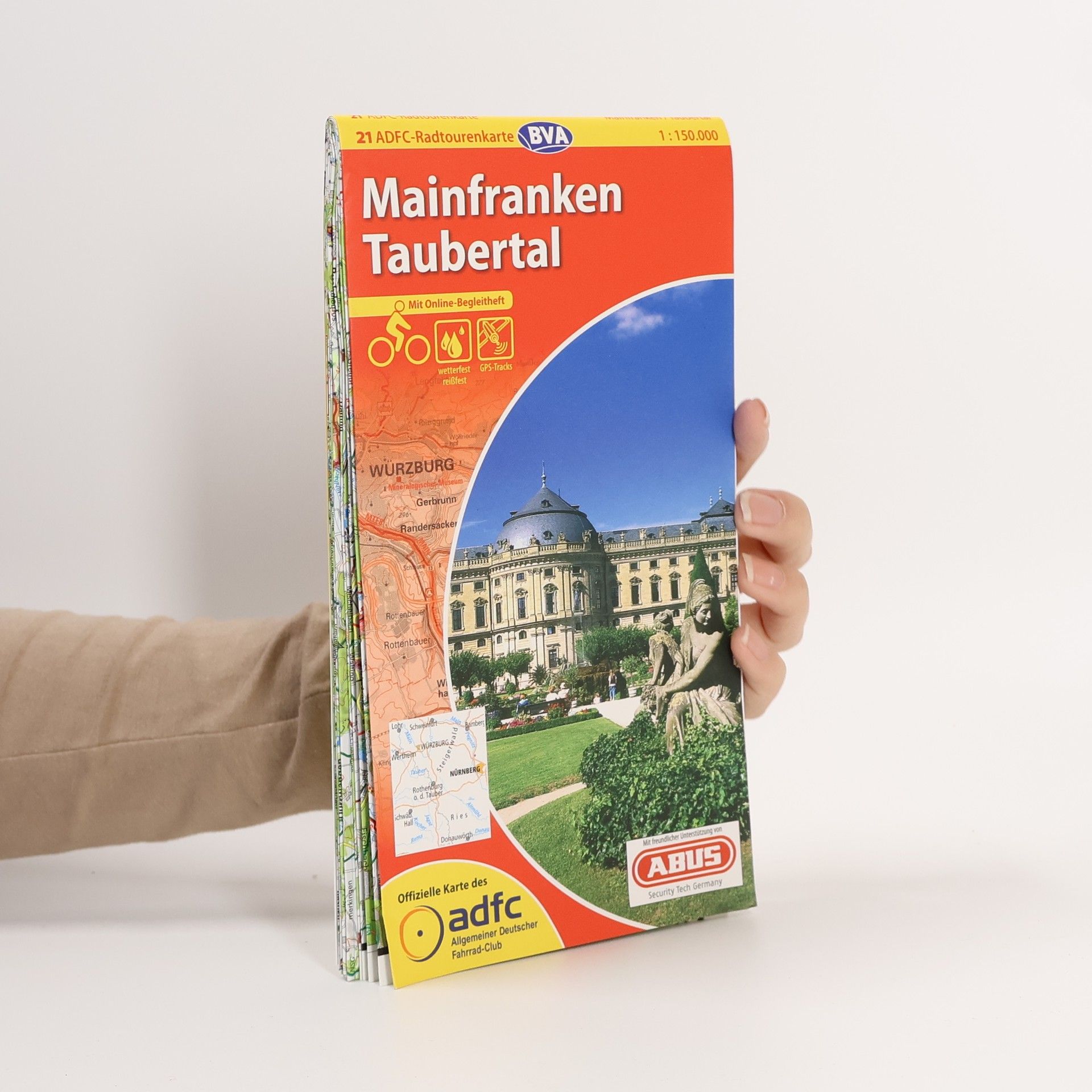 BVA Bielefelder Verlag ADFC-Radtourenkarte Mainfranken,Taubertal