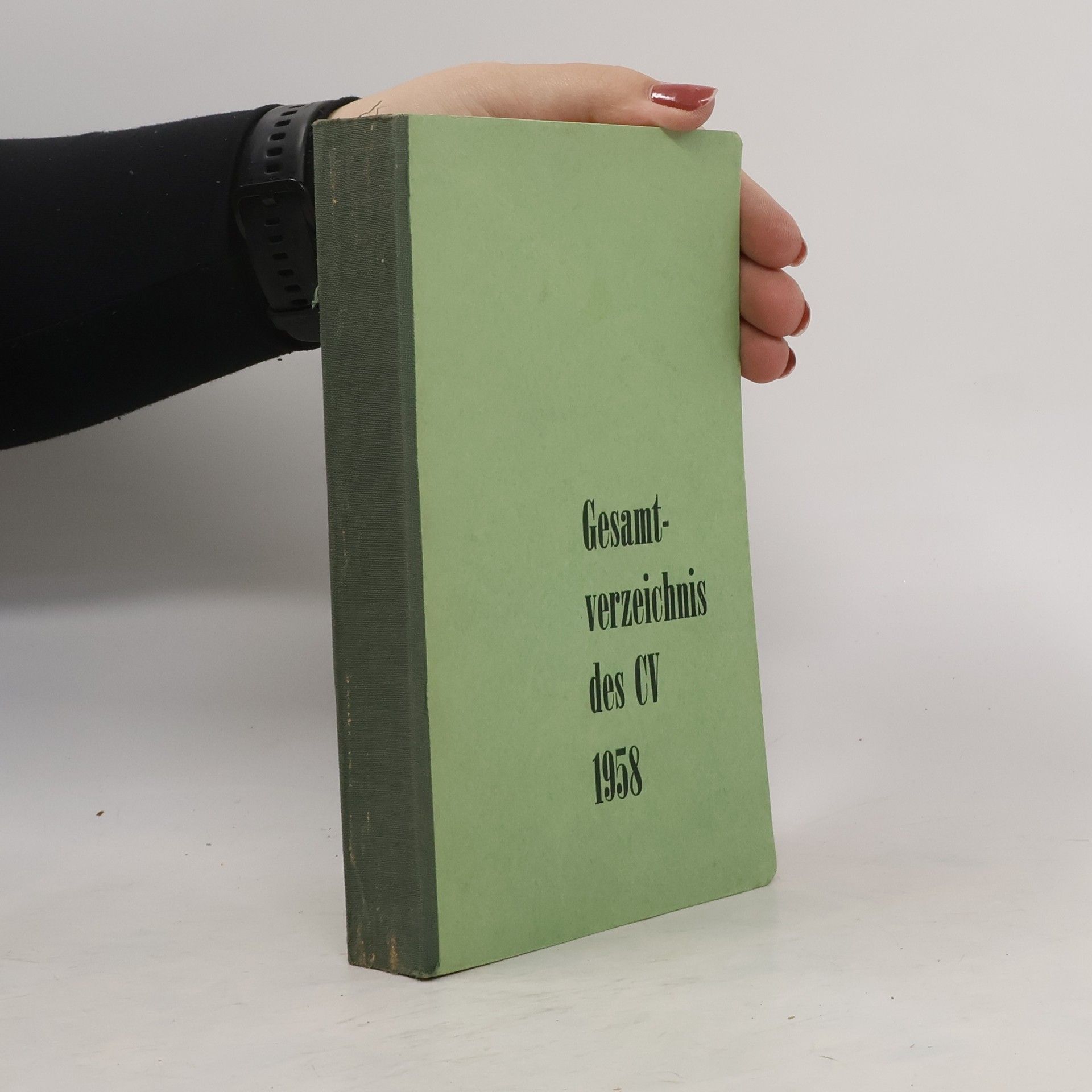 Collectif d'auteurs Gesamtverzeichnis des CV 1958