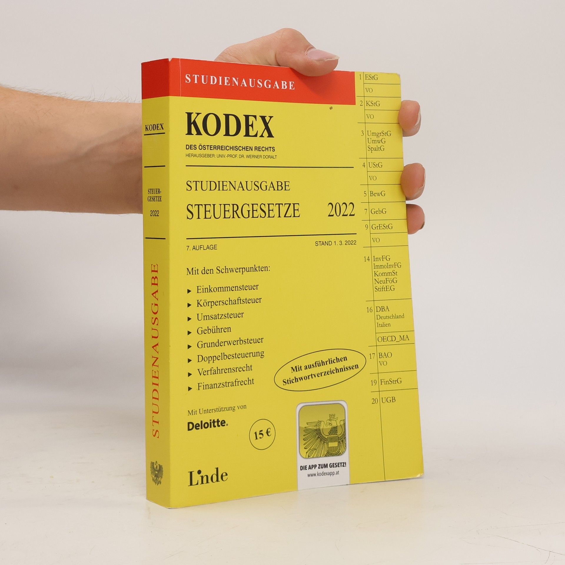 KODEX Studienausgabe Steuergesetze 2022