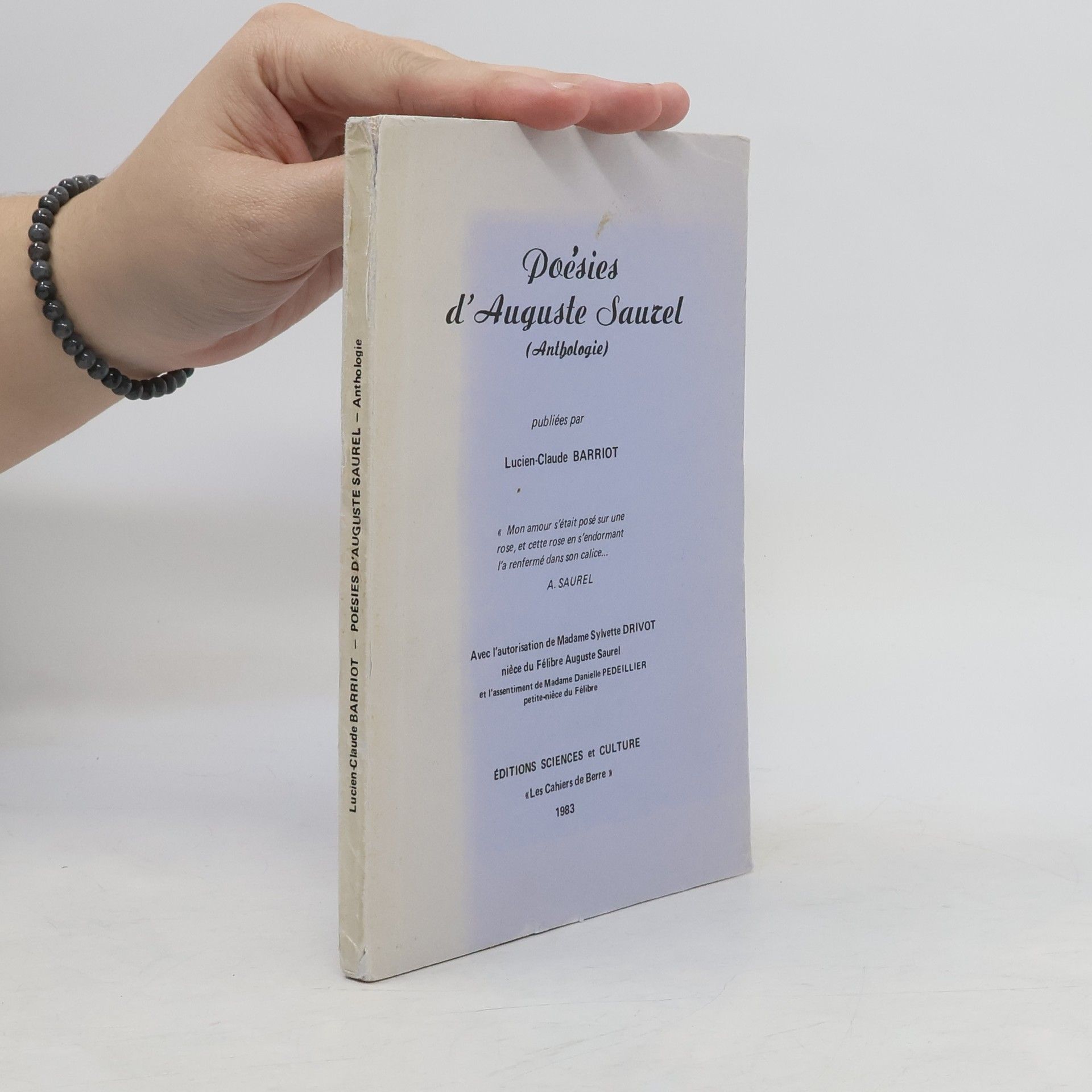 Auguste Saurel Poésies d'Auguste Saurel