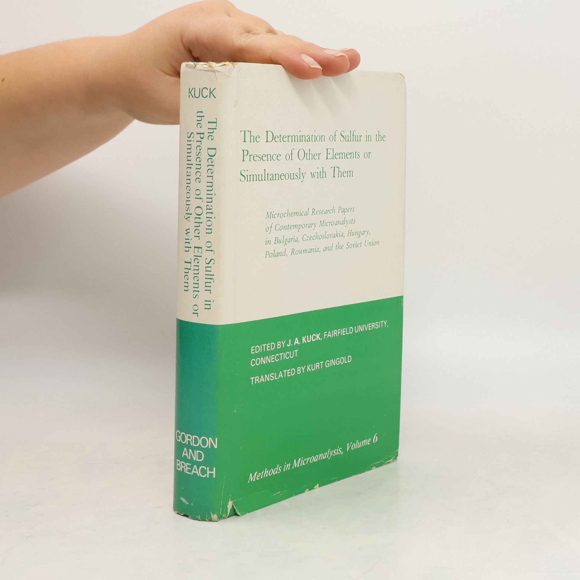 J. A. Kuck The Determination of Sulfur in the Presence of Other Elements or Simultaneously with Them