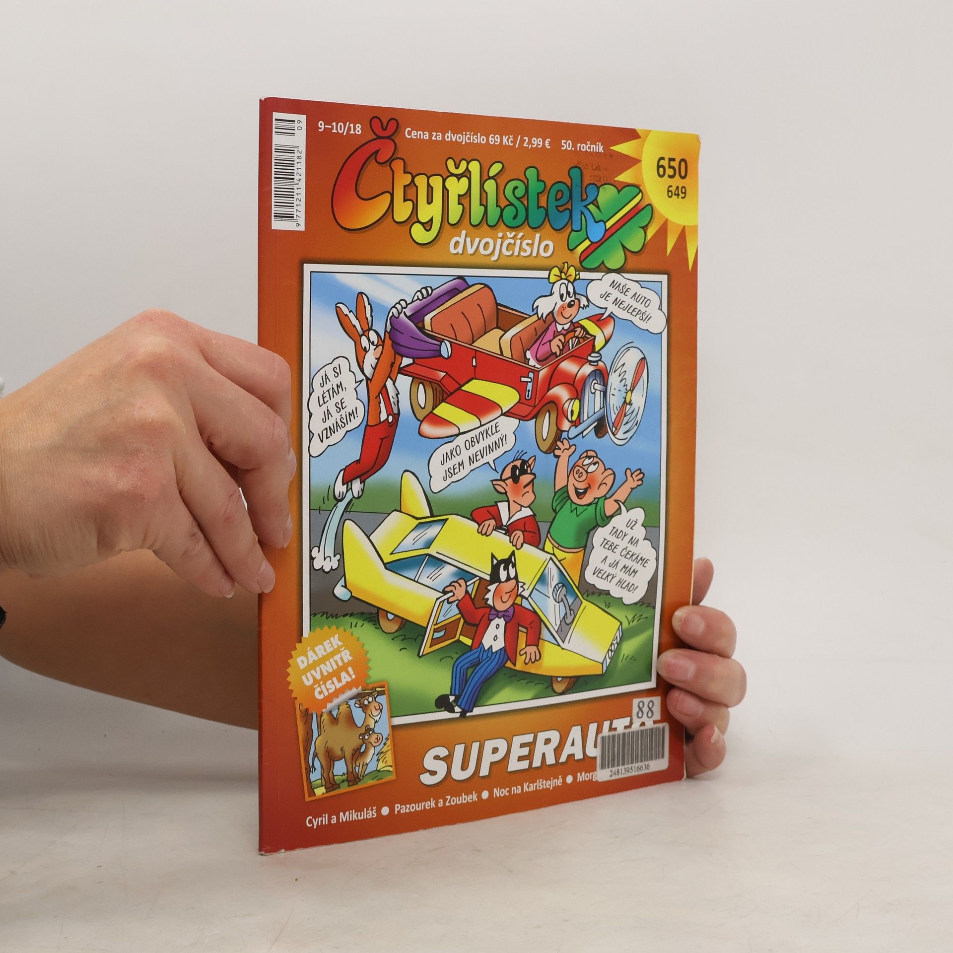 Kolektiv autorů Čtyřlístek dvojčíslo 649-650, 9-10/2018