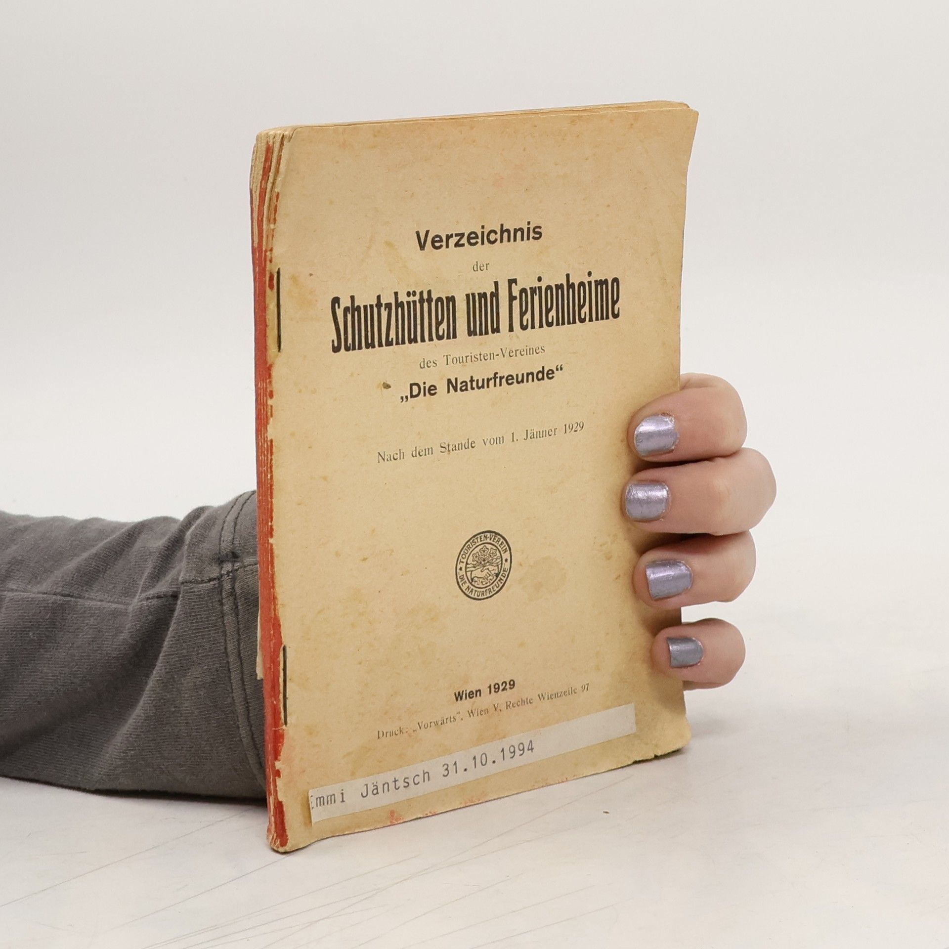 Auteurscollectief Verzeichnis der Schutzhütten und Ferienheime des Touristen-Vereines