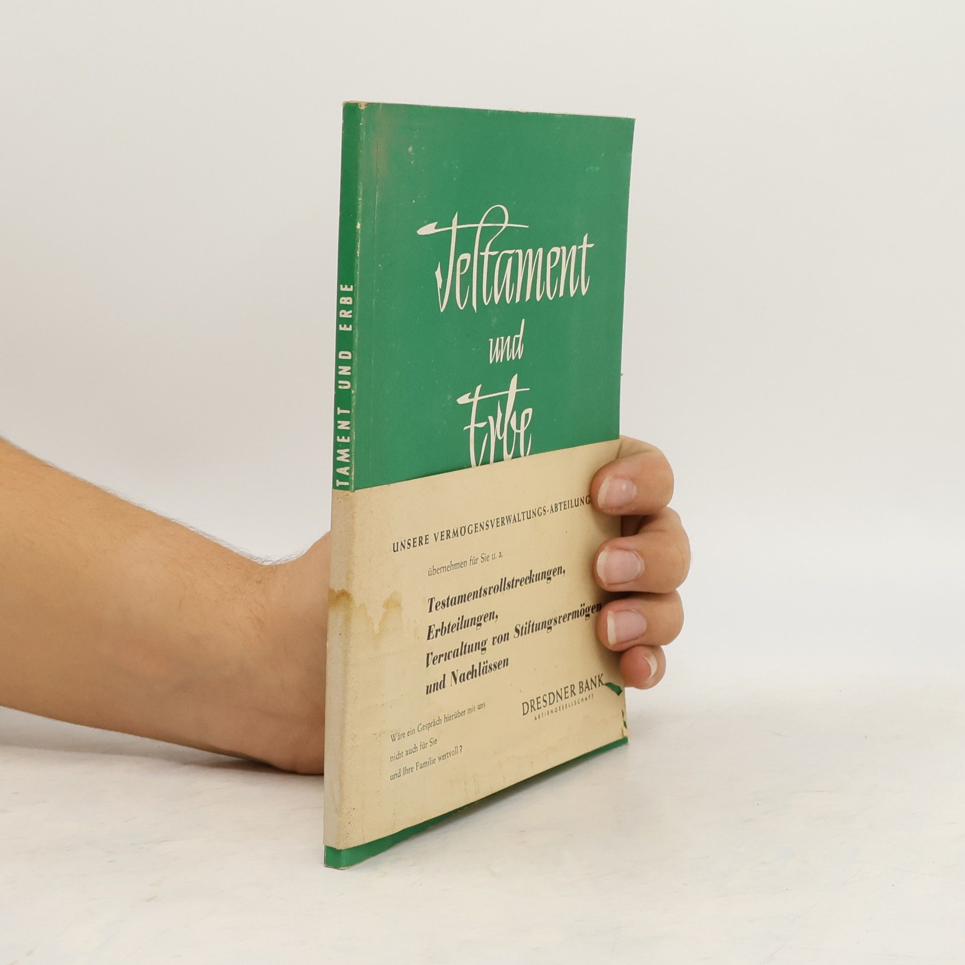 Adolf Schäfer Testament und Erbe