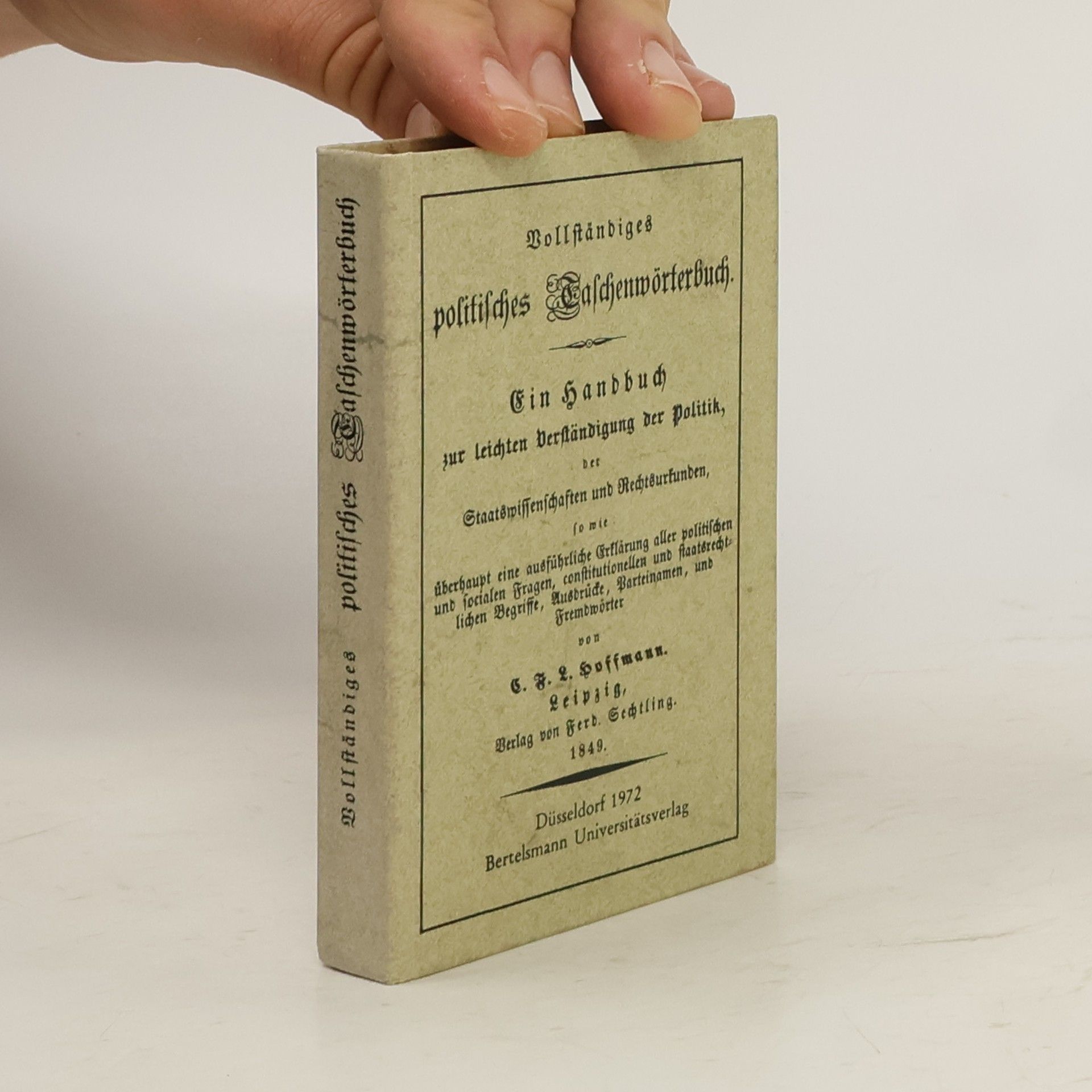 C. F. L. Hoffmann Vollständiges politisches Taschenwörterbuch