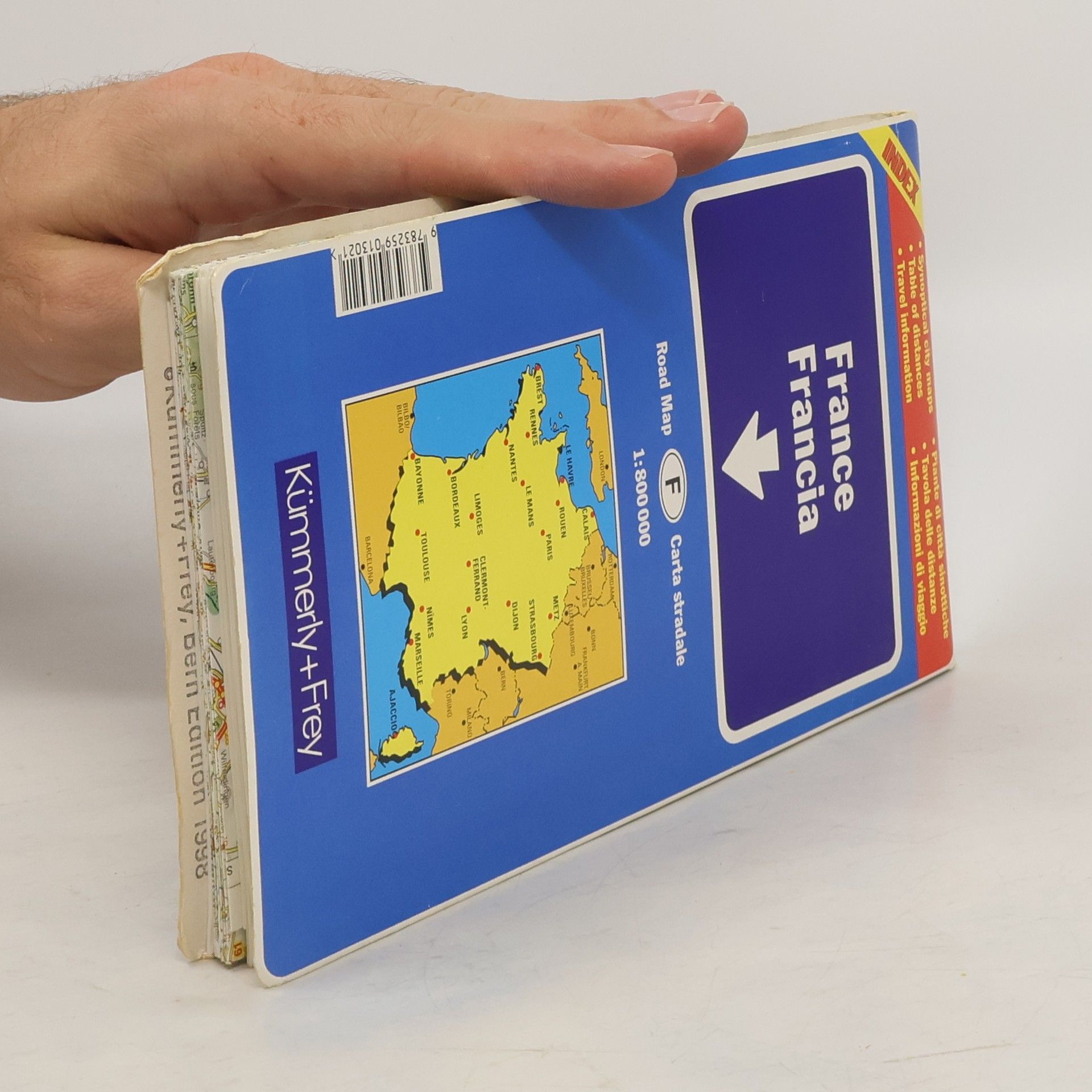 Autorenkollektiv Kümmerly & Frey Karte Frankreich. France