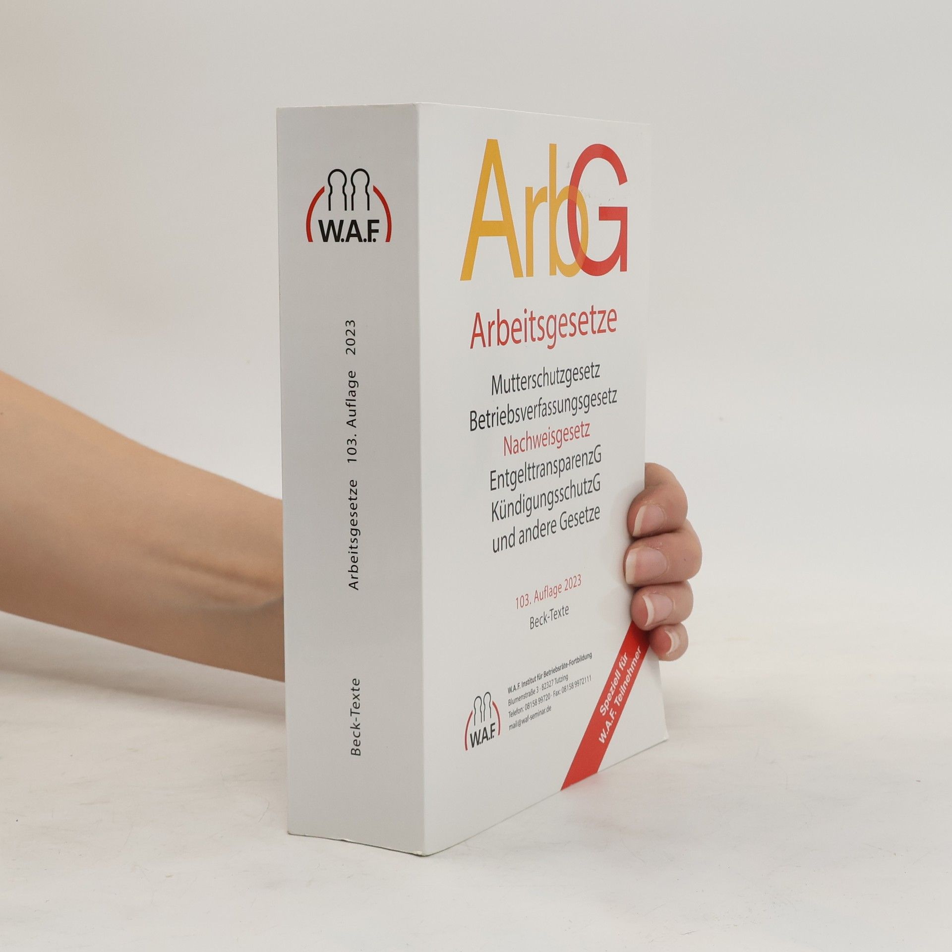 Collectif d'auteurs ArbG Arbeitsgesetze