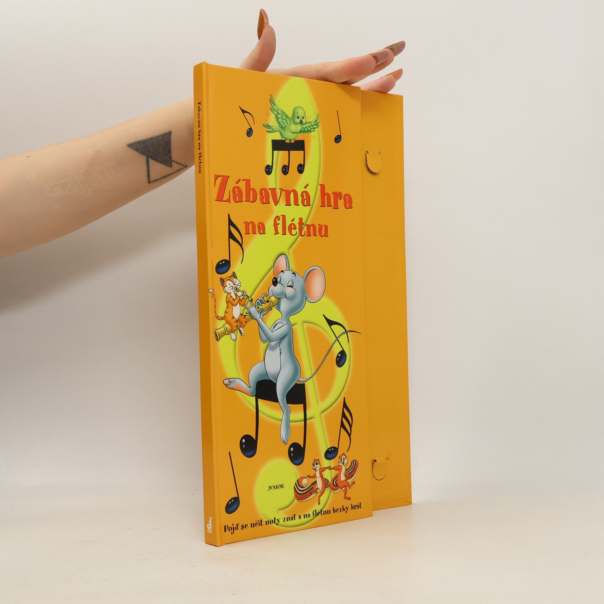 Zuzana Pospíšilová Zábavná hra na flétnu : pojď se učit noty znát a na flétnu hezky hrát (bez flétny)